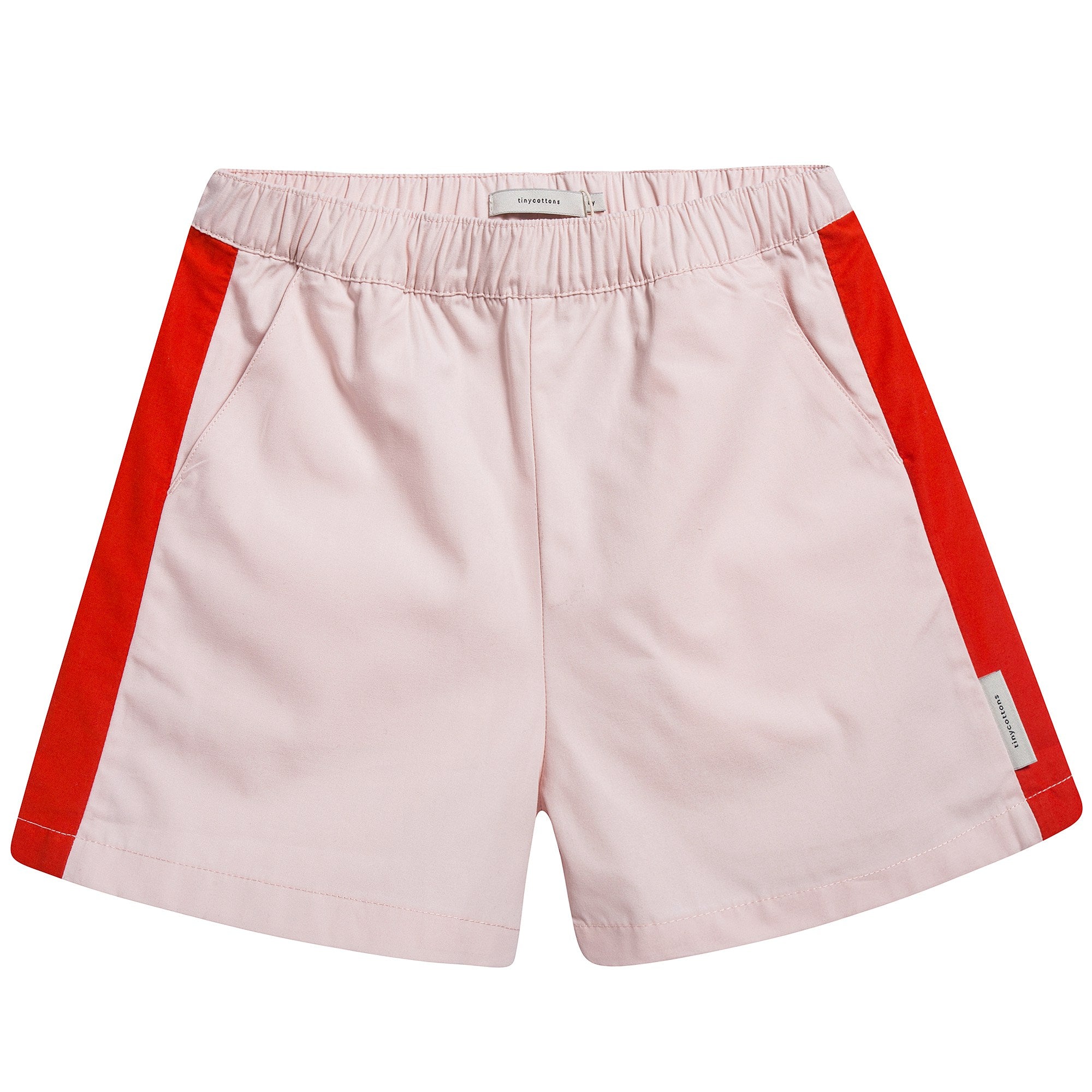 Girls Light Pink & Carmine Shorts