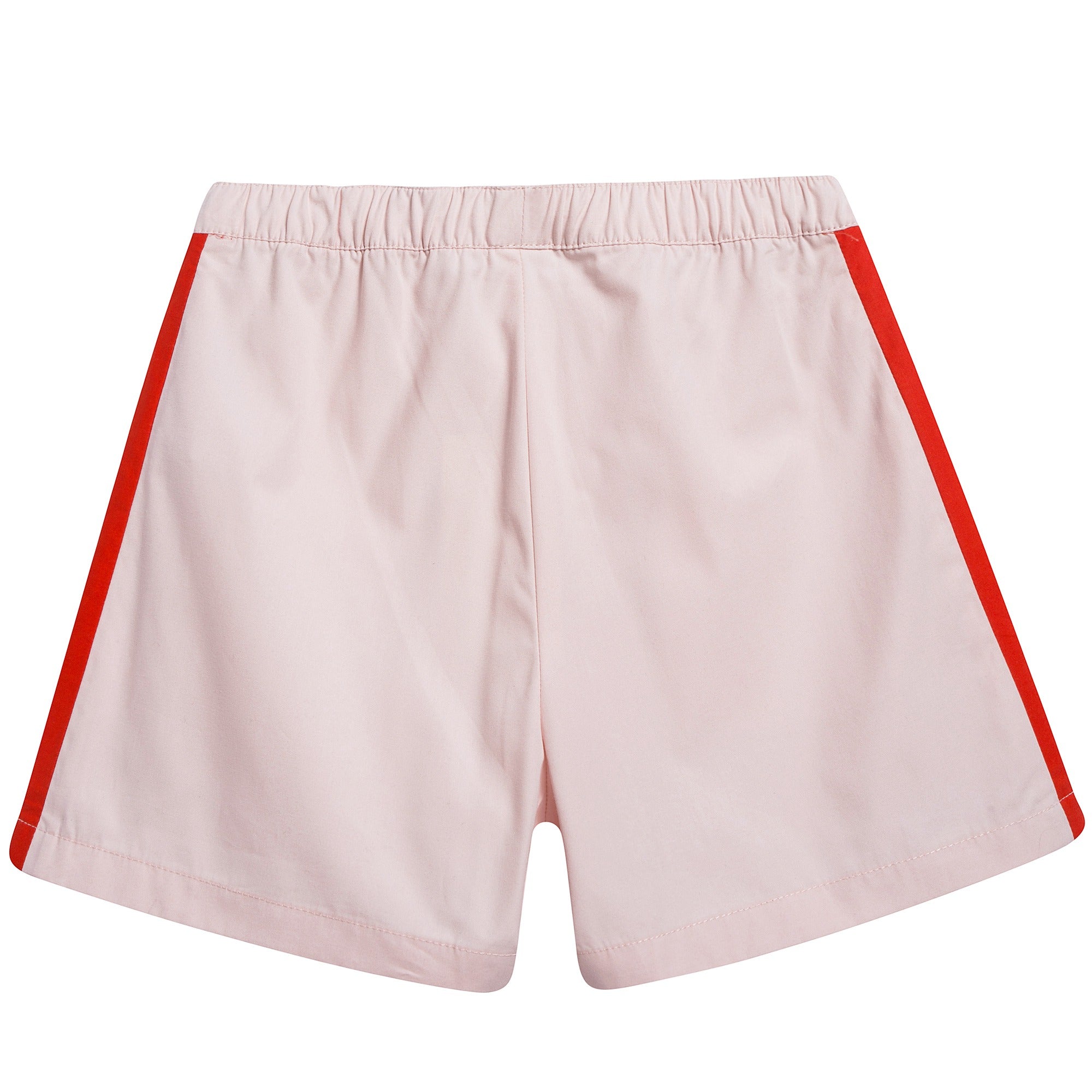 Girls Light Pink & Carmine Shorts