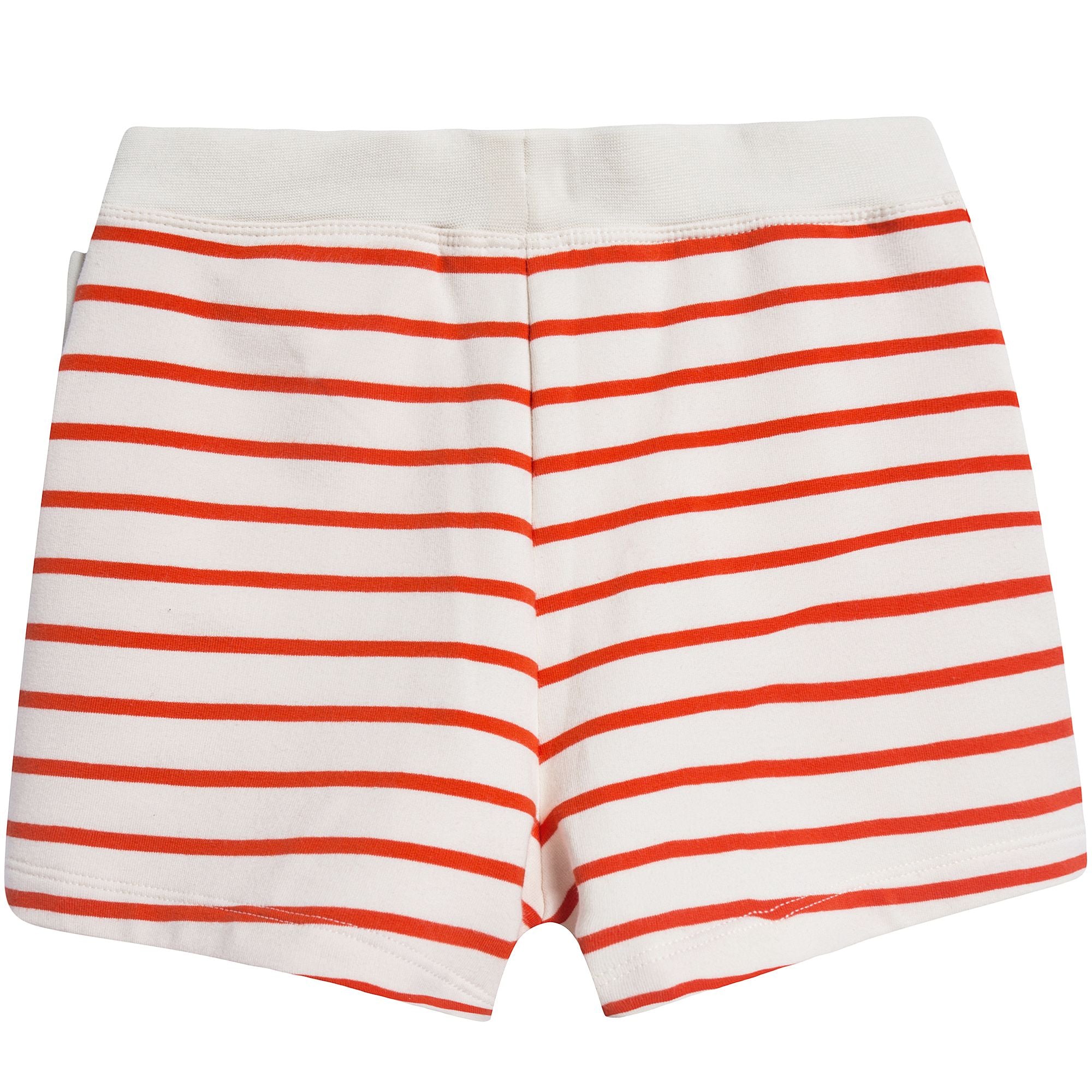 Girls Off White & Carmine Small Stripes Shorts