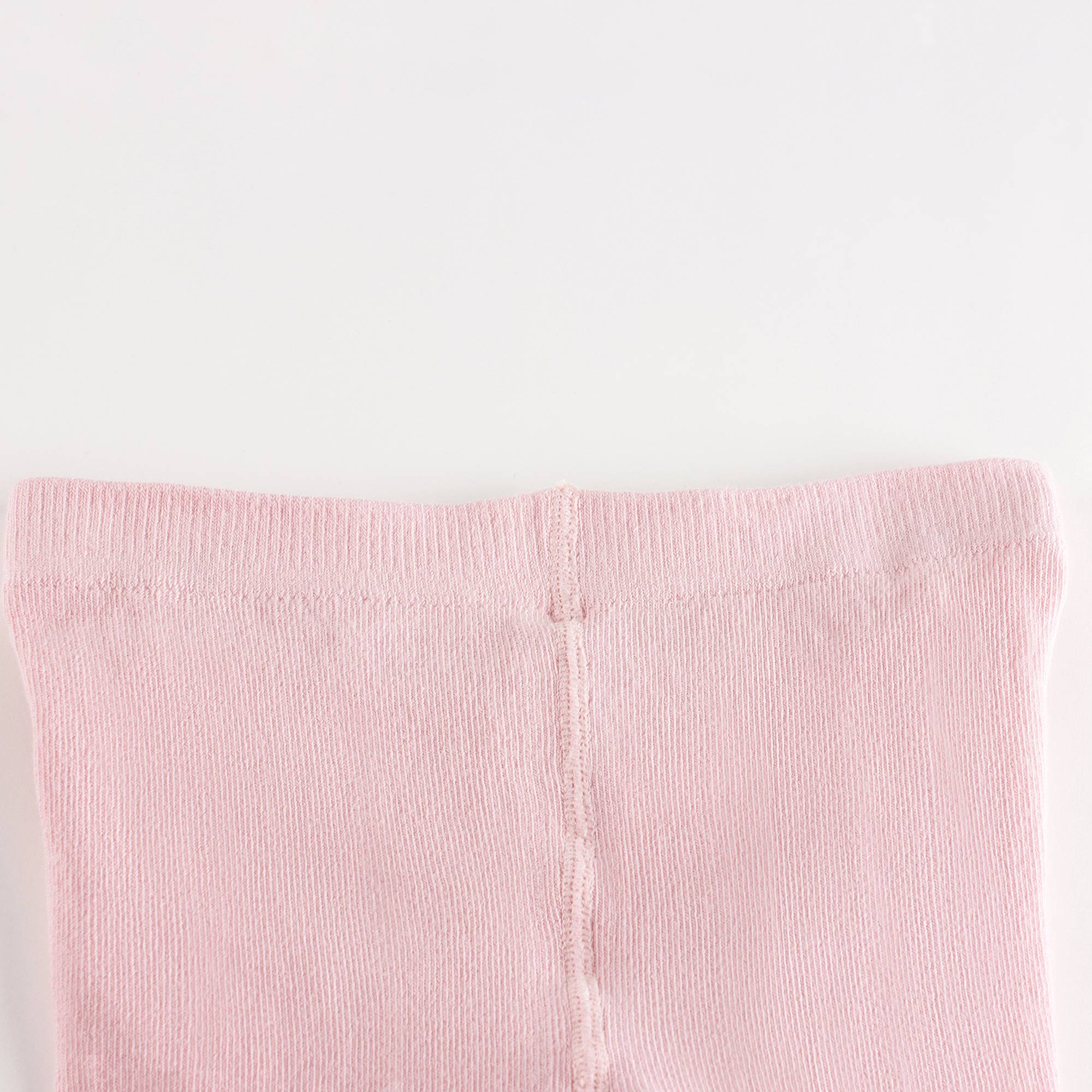 Girls Pink Cotton Tights