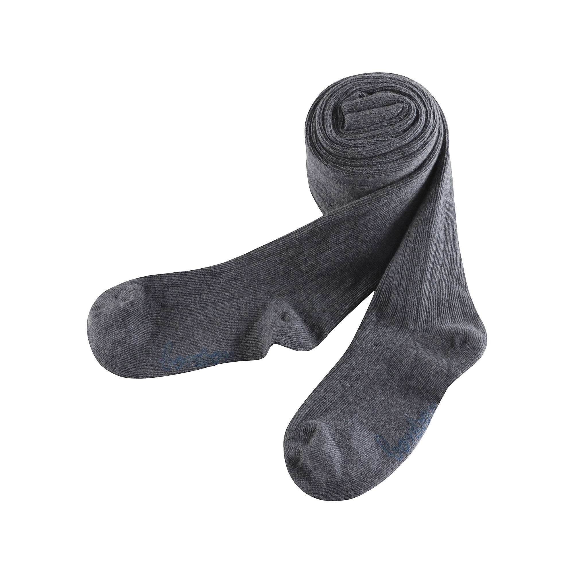 Girls Grey Cotton Tights