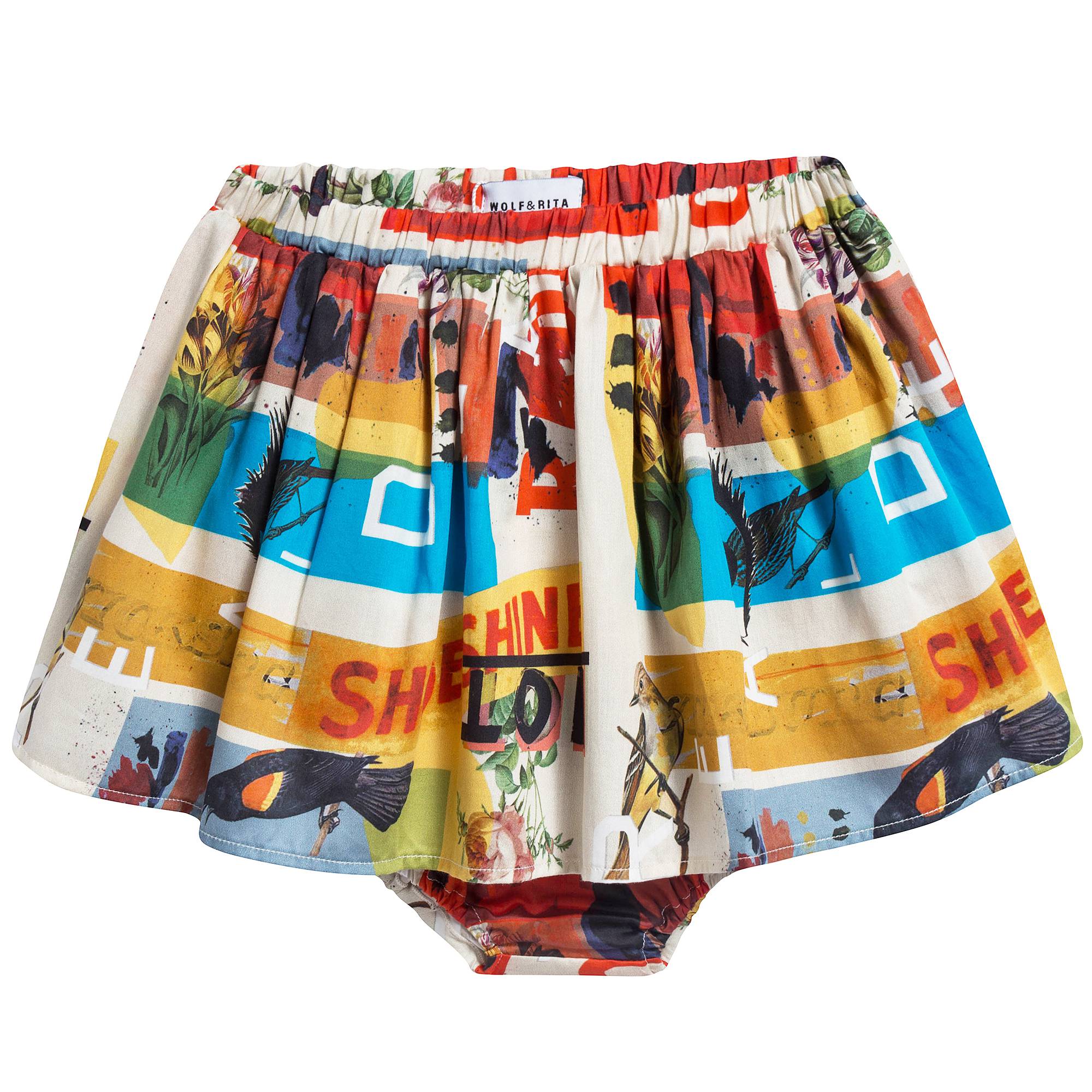 Girls Ed Ruscha Cotton Skirt