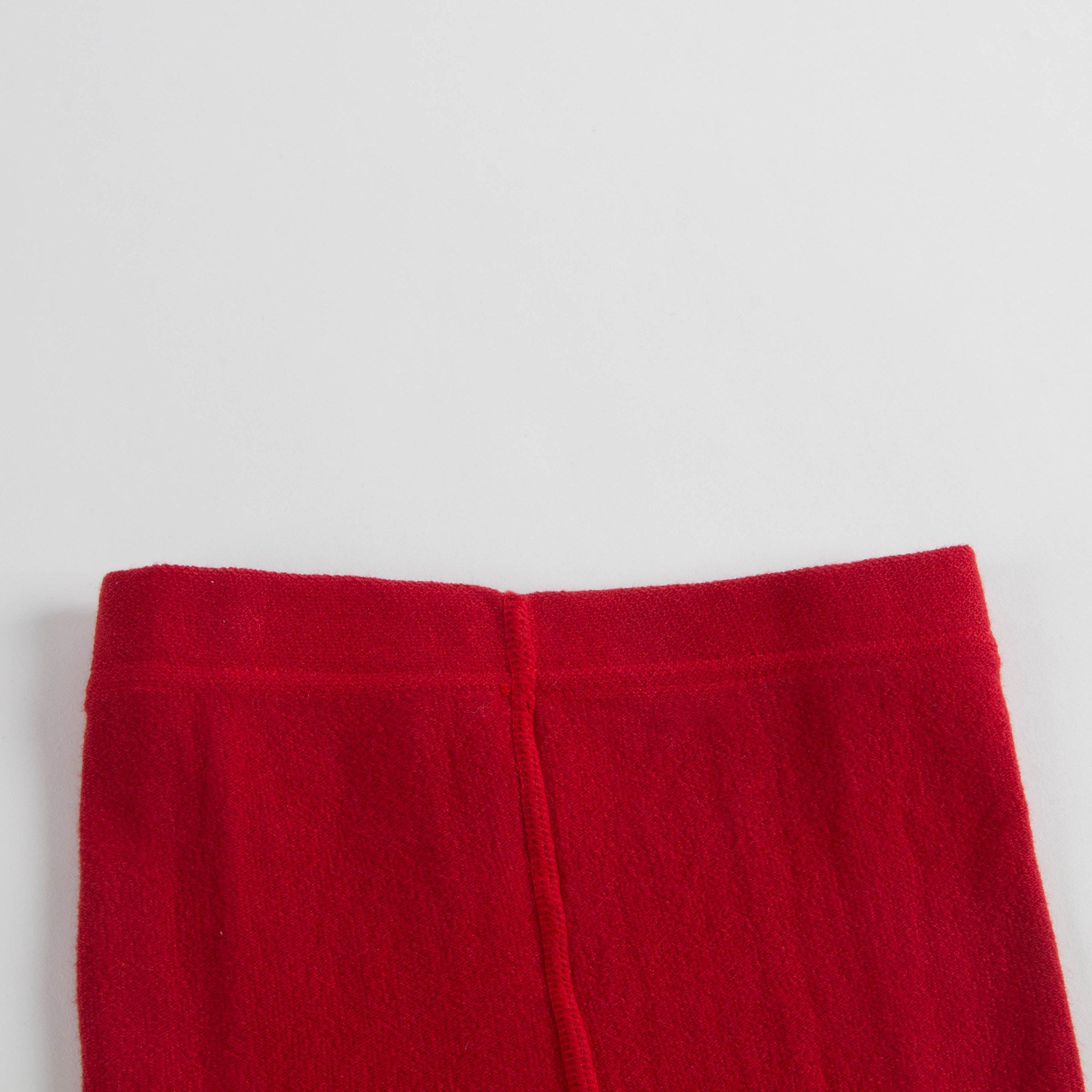 Girls Dark Red Cotton Tights