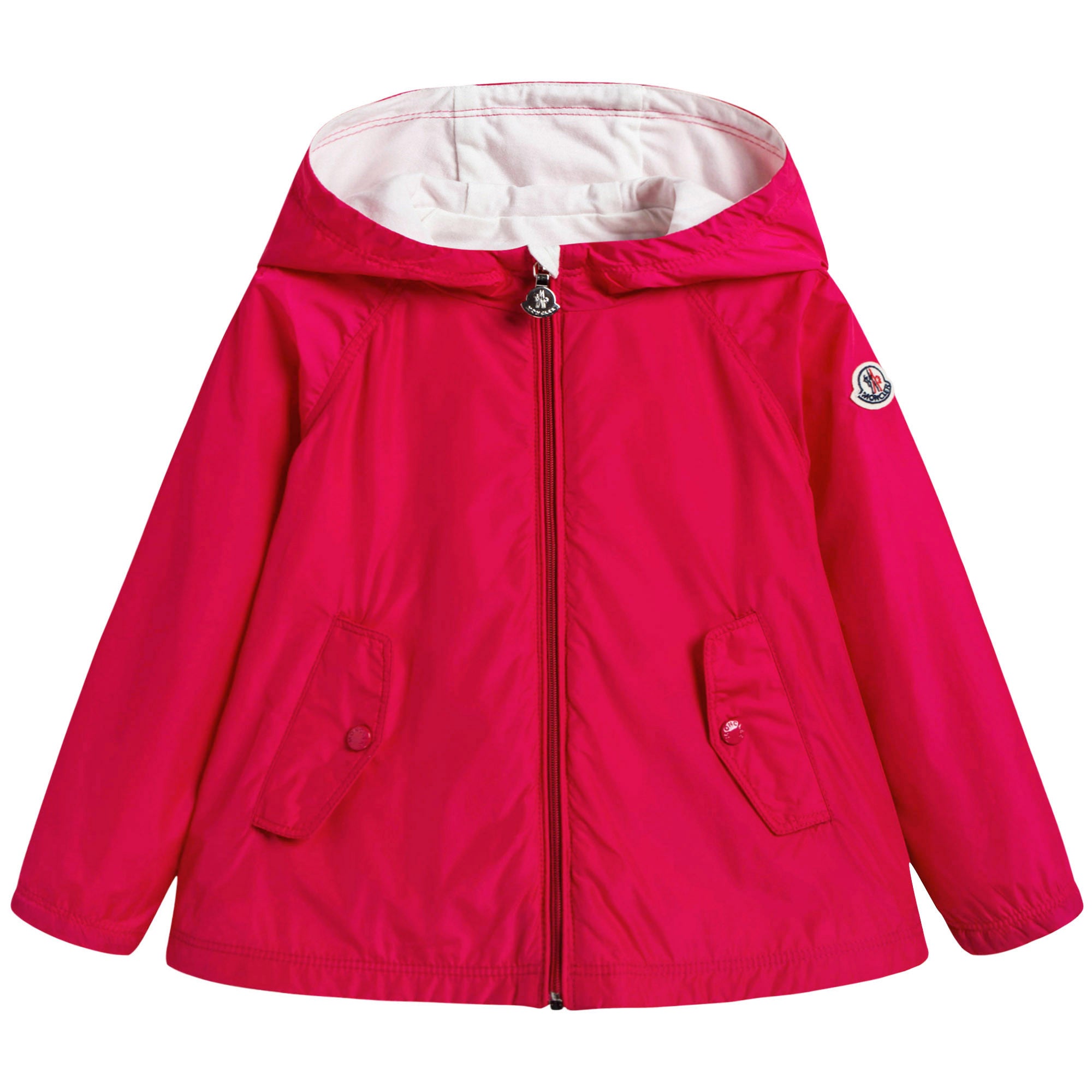Baby Girls Dark Pink Windbreaker Jacket