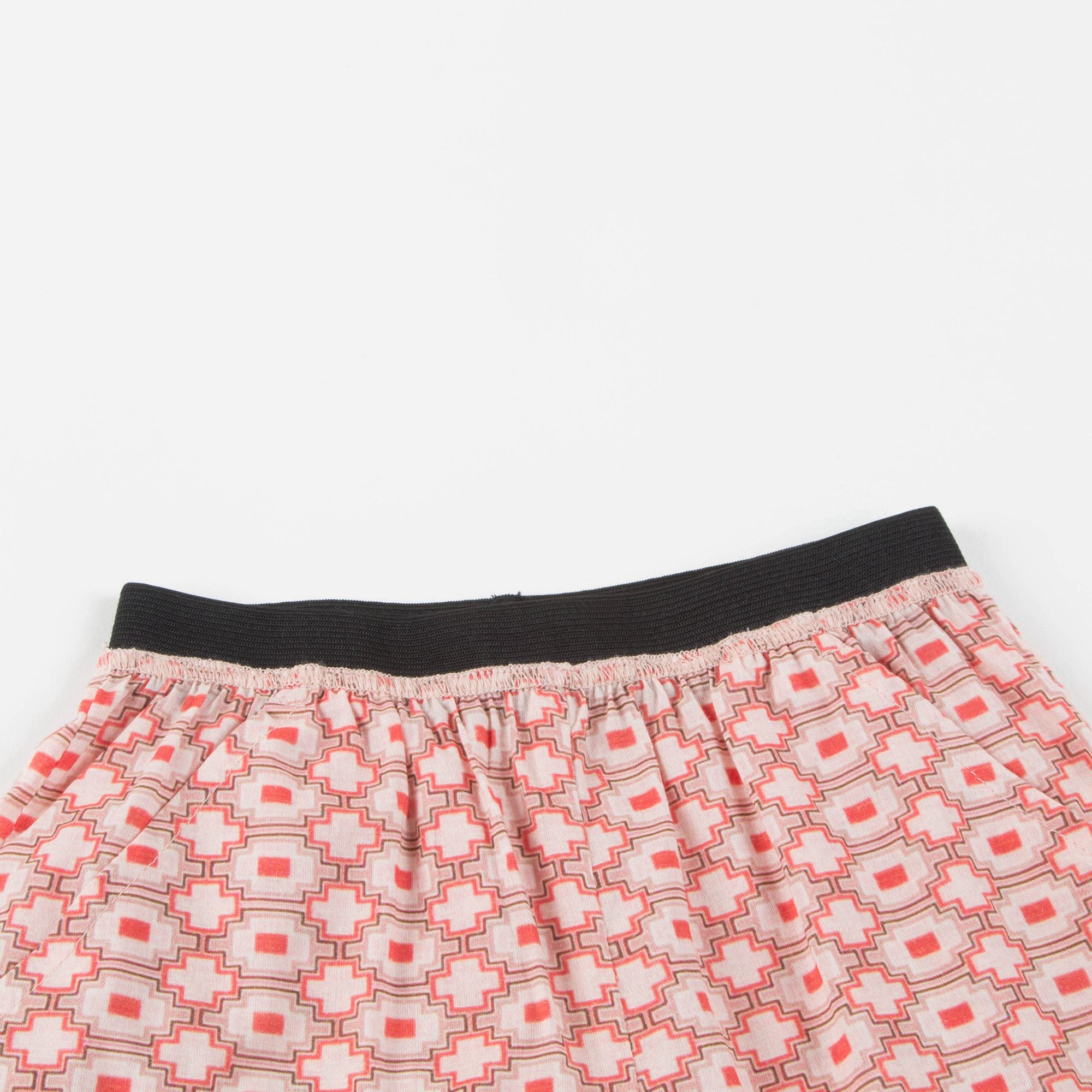 Baby Girls Kaleido Red Woven Shorts