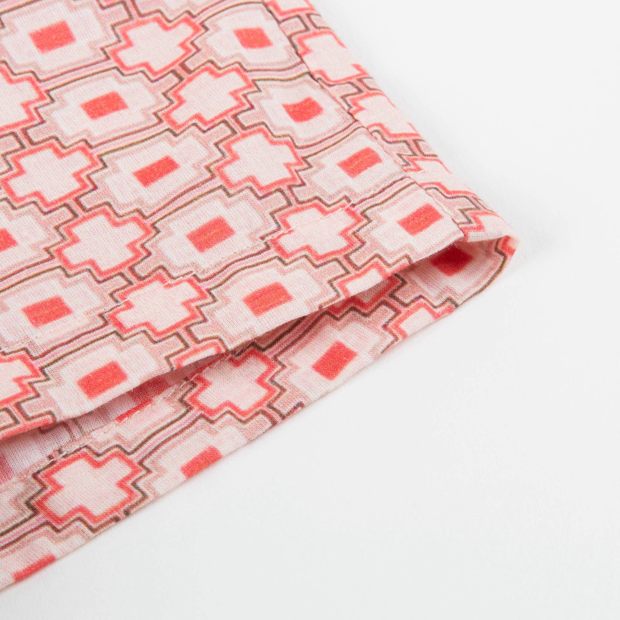 Baby Girls Kaleido Red Woven Shorts