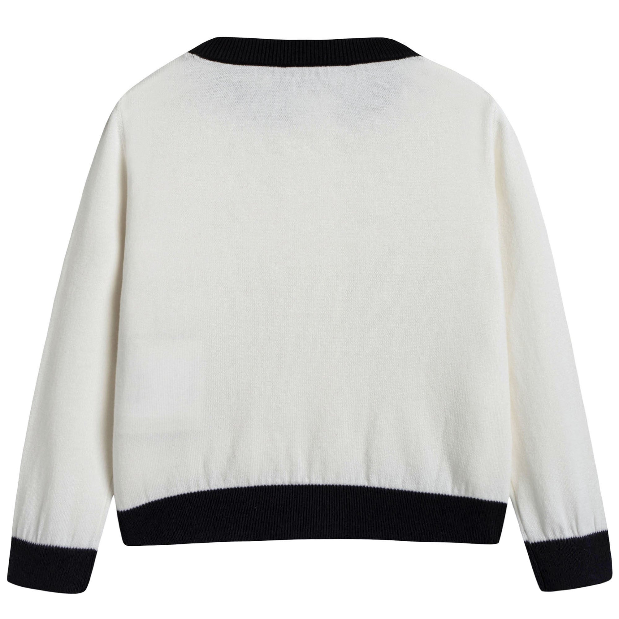 Baby White & Black Cardigan