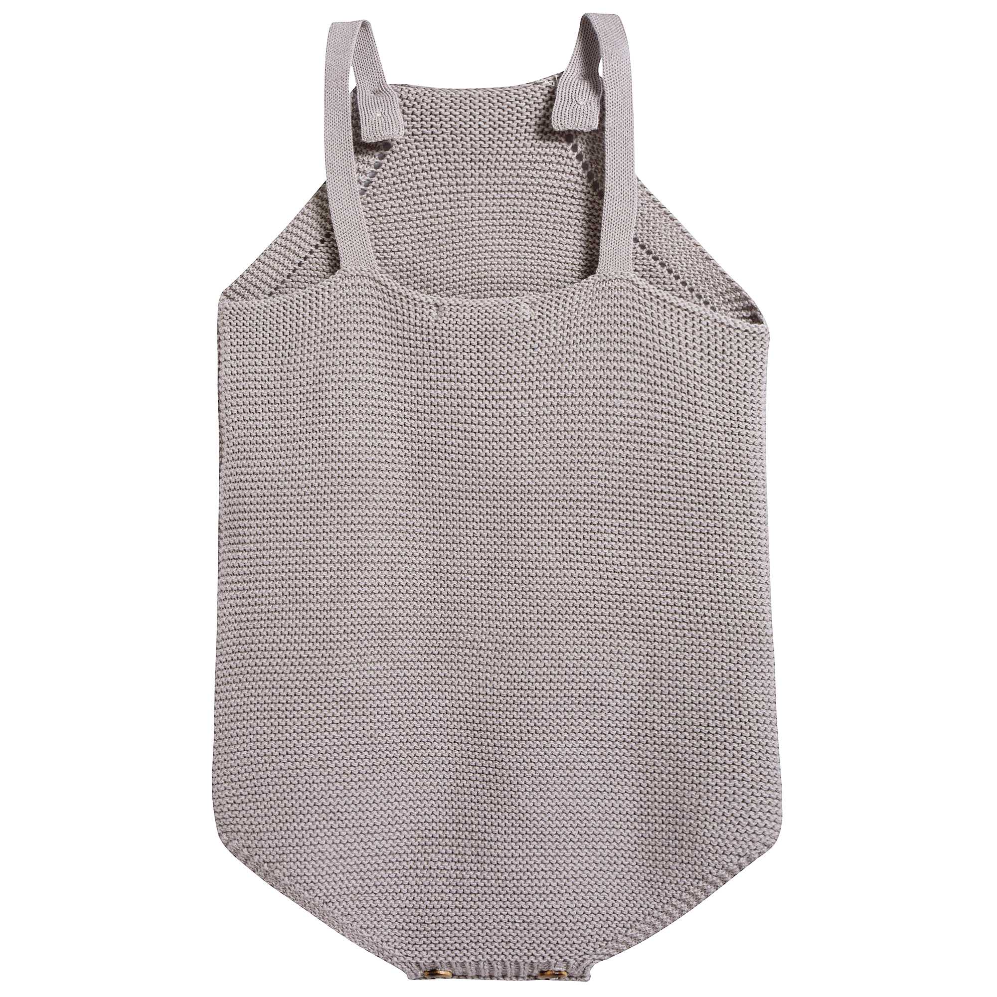 Baby Light Heather Cotton Knitwear Romper