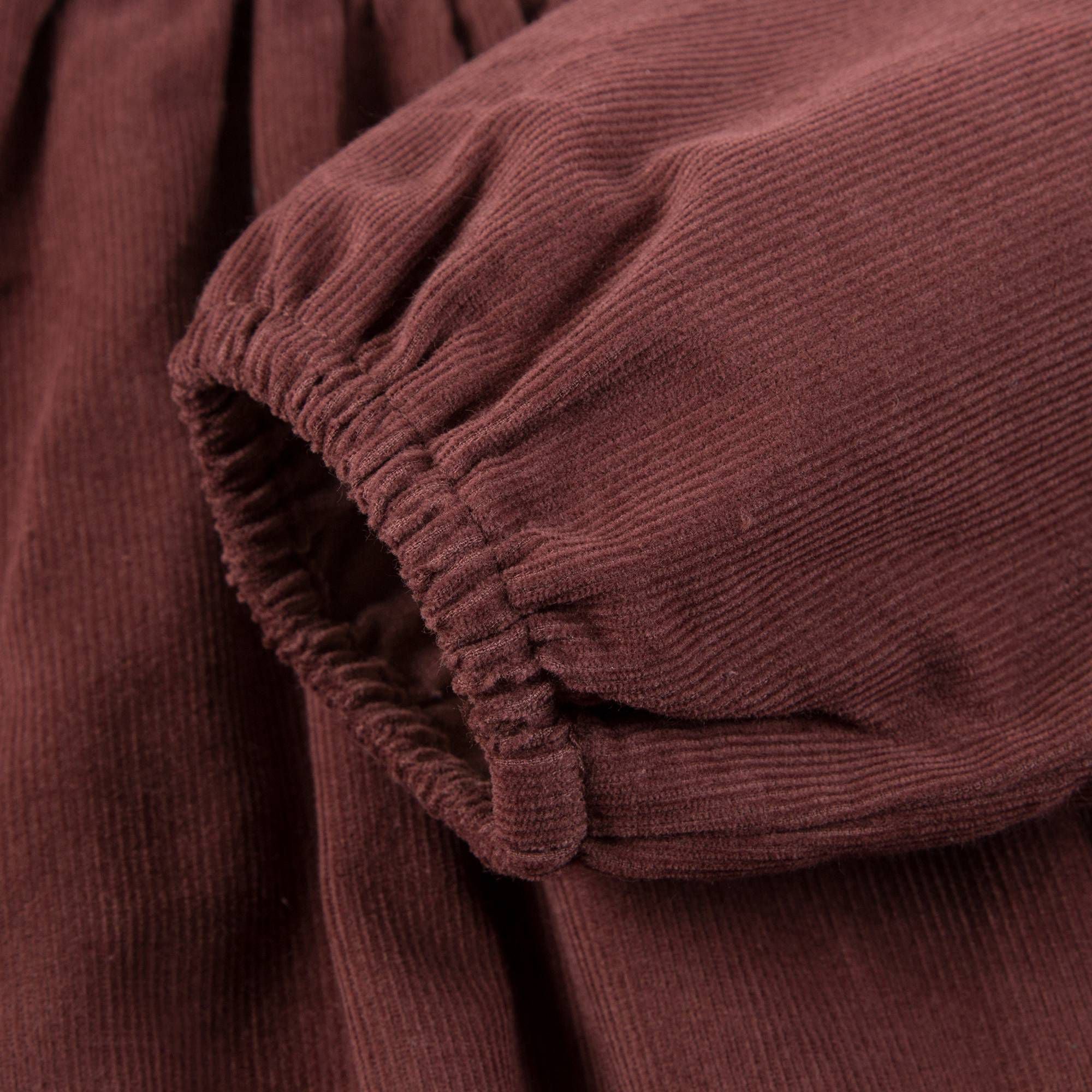 Baby Girls Wine Red Cotton Dress