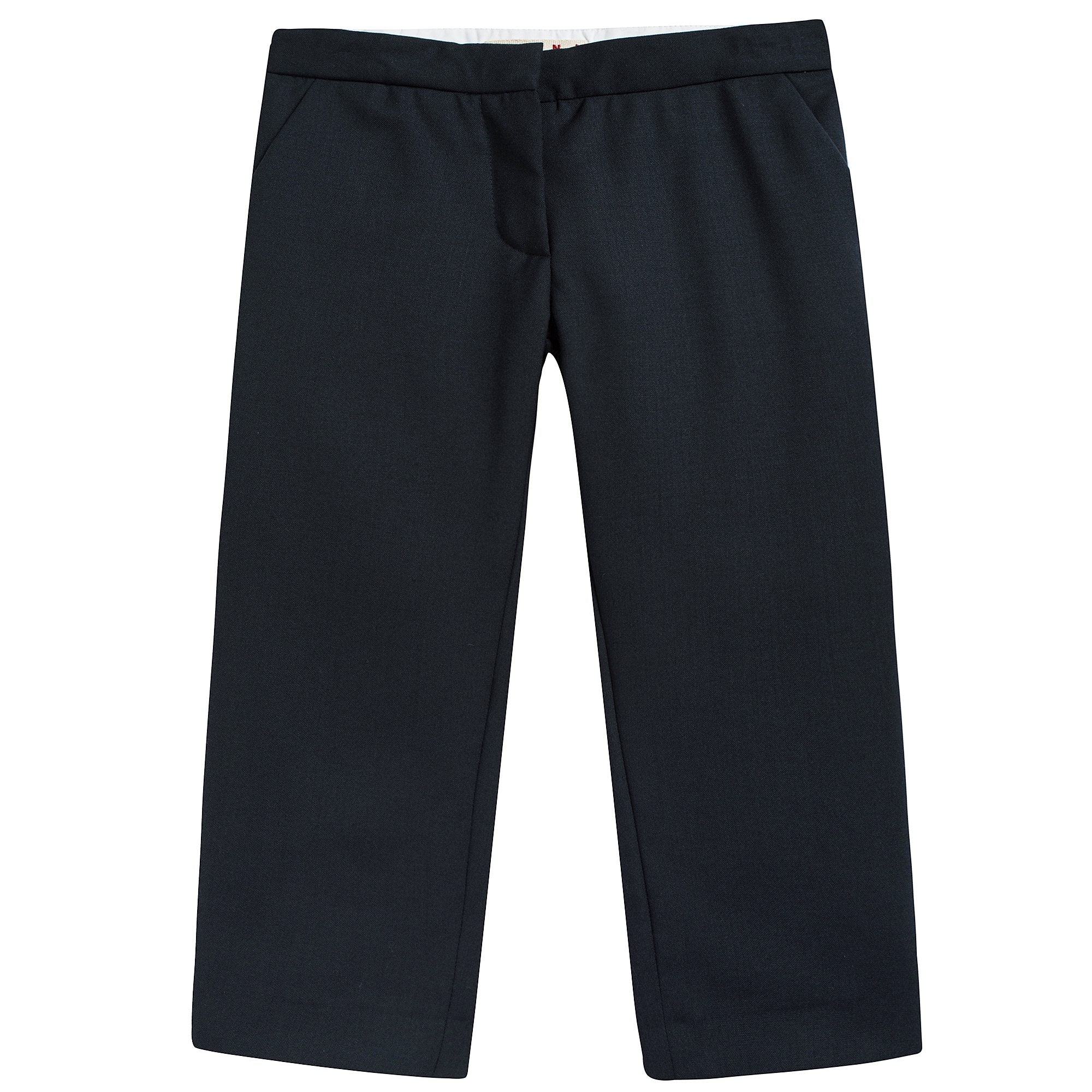 Girls Navy Blue Wool Trouser