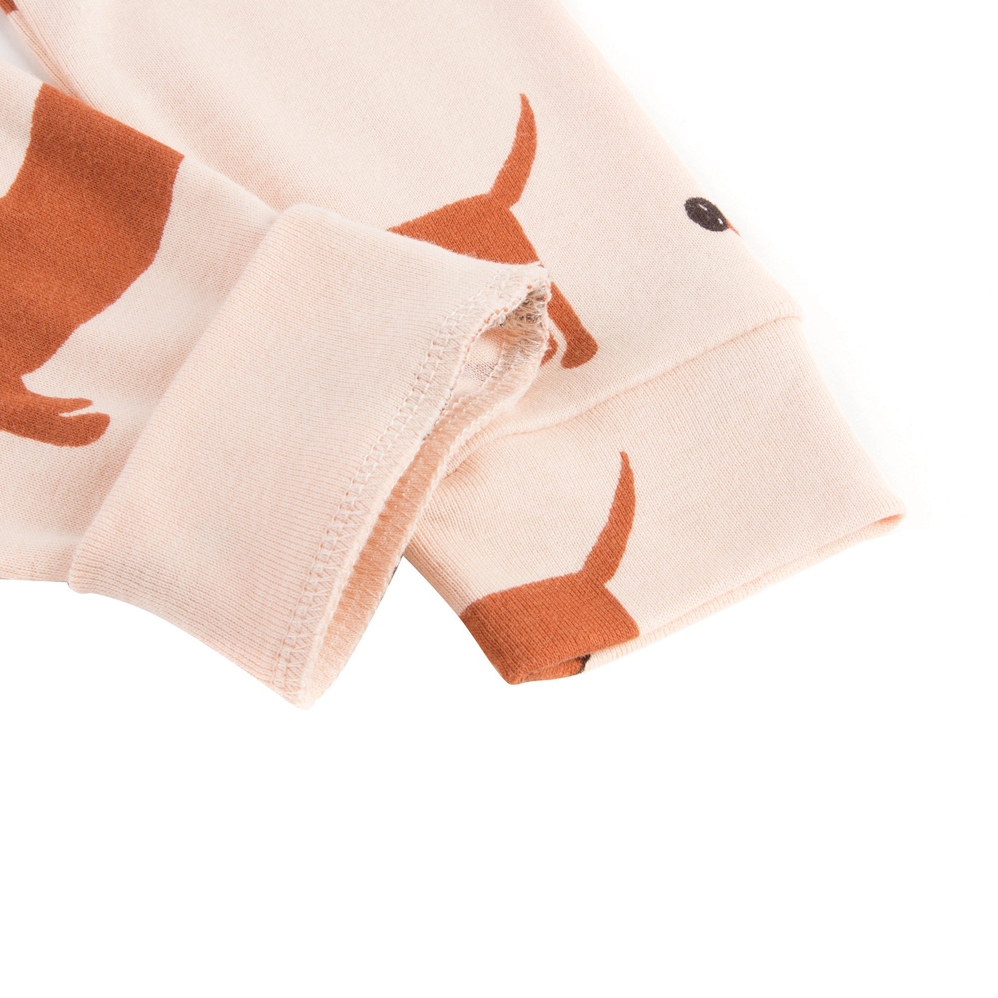 Girls Beige Organic Cotton "Dog" Trousers