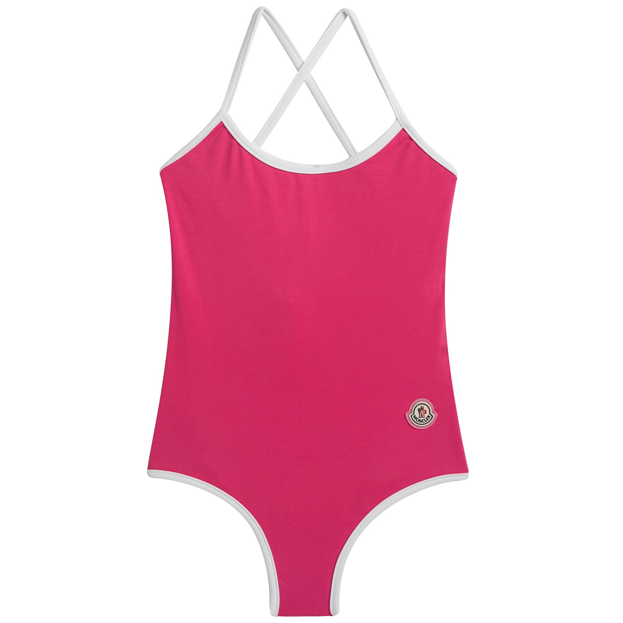 Girls Pink Jersey Swimsuit