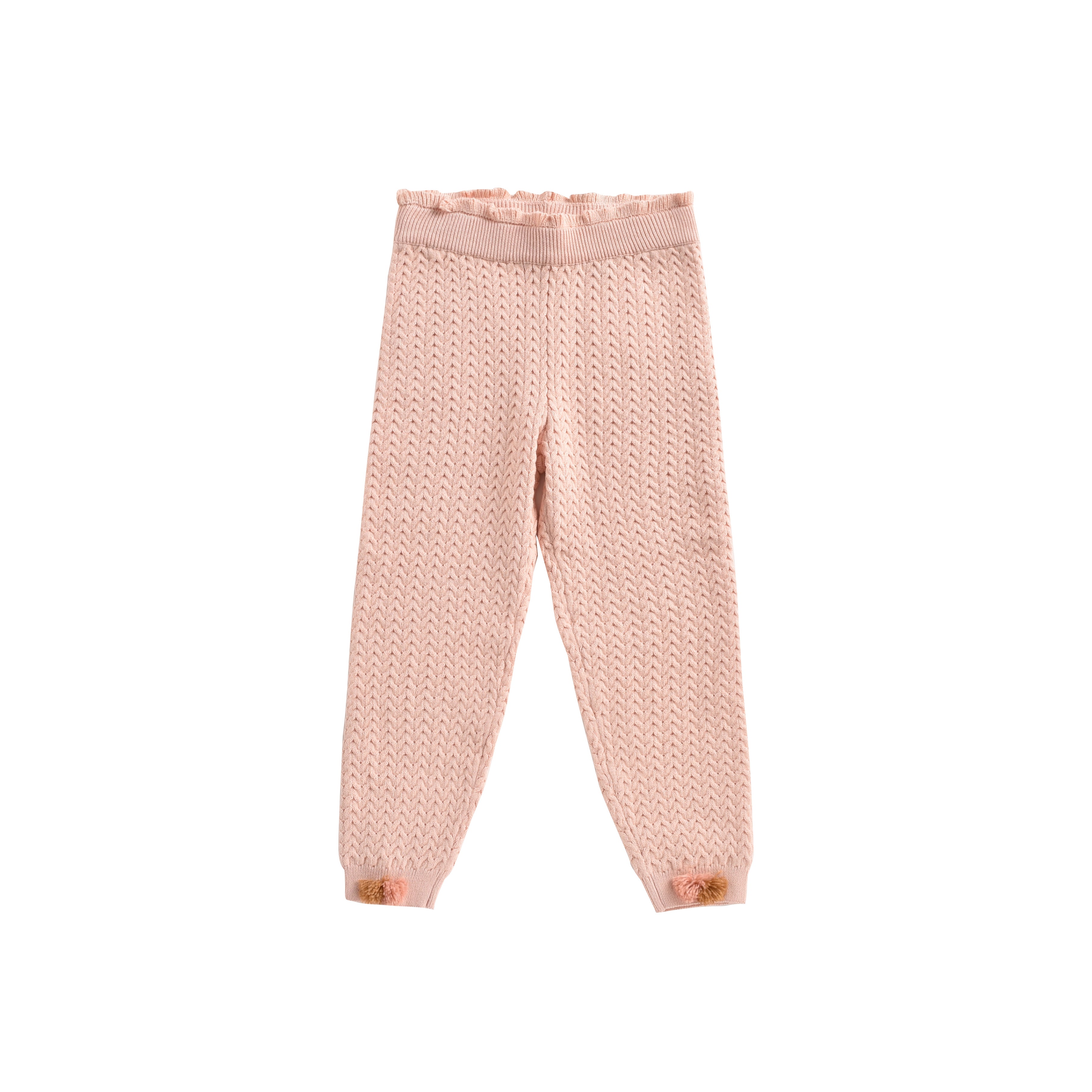 Girls Blush Cotton Leggings