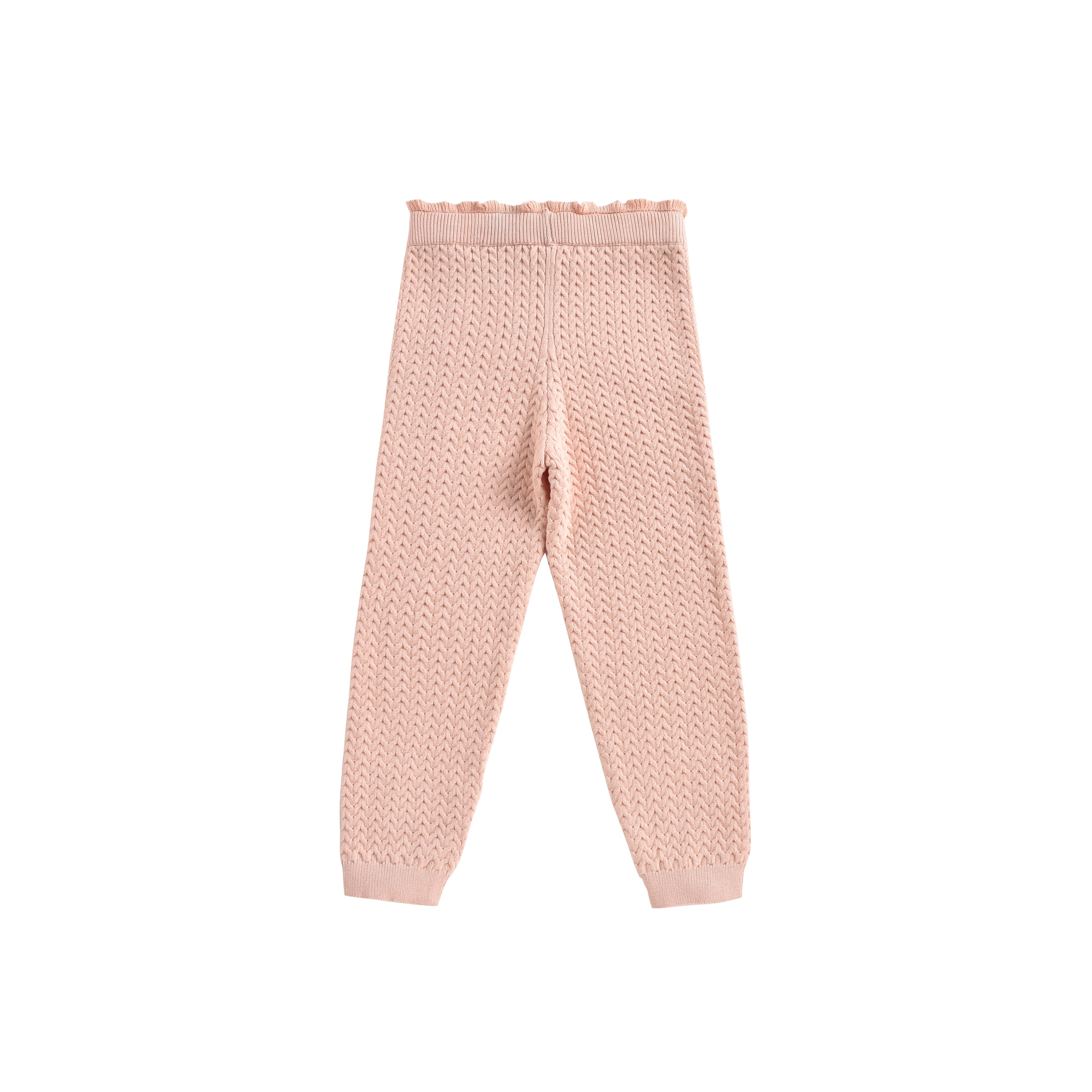 Girls Blush Cotton Leggings
