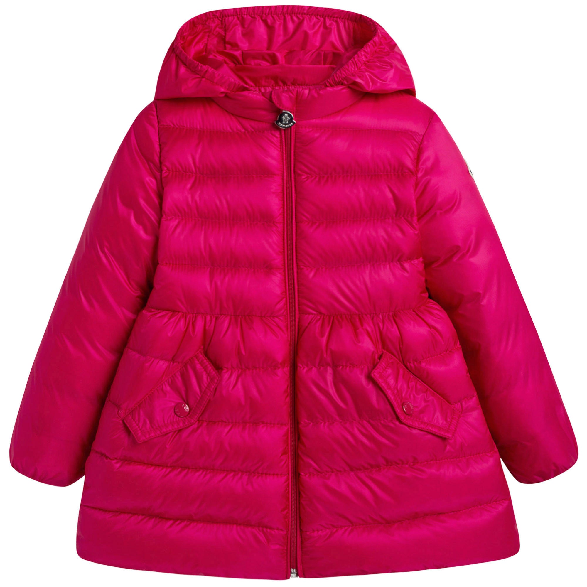 Baby Girls Dark Pink 'Esme' Down Padded Coat