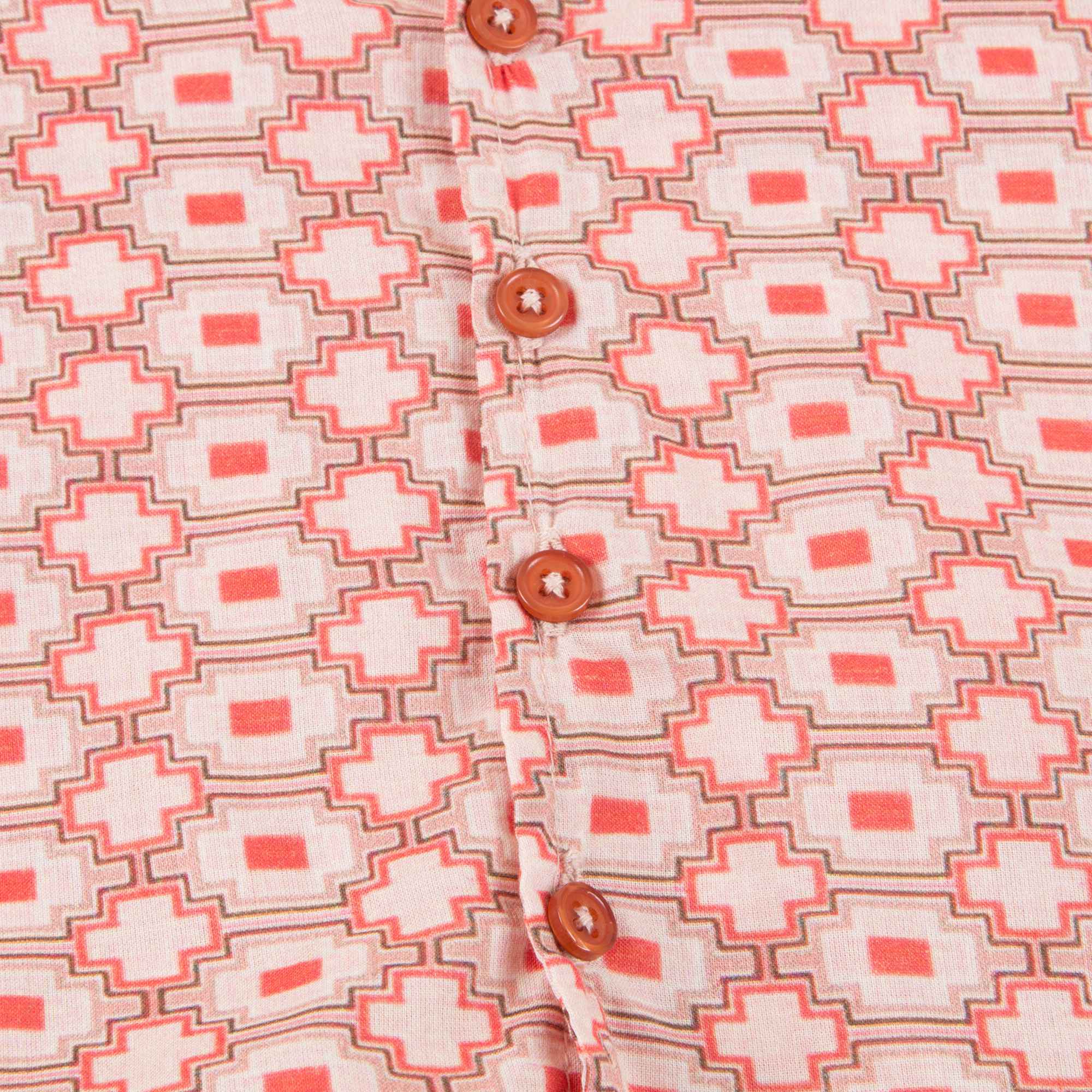 Baby Kaleido Red Woven T-shirt