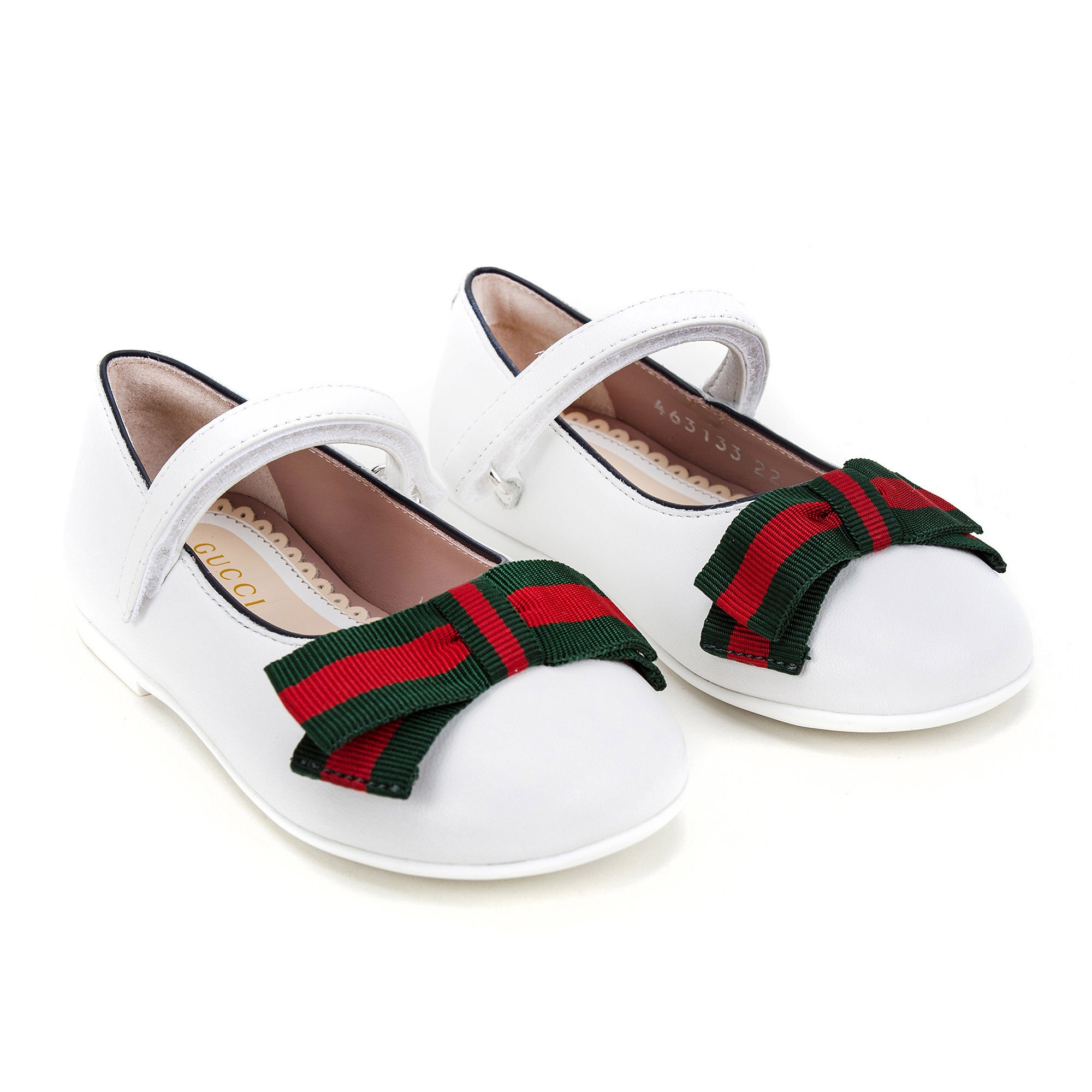 Girls White Leather Shoes
