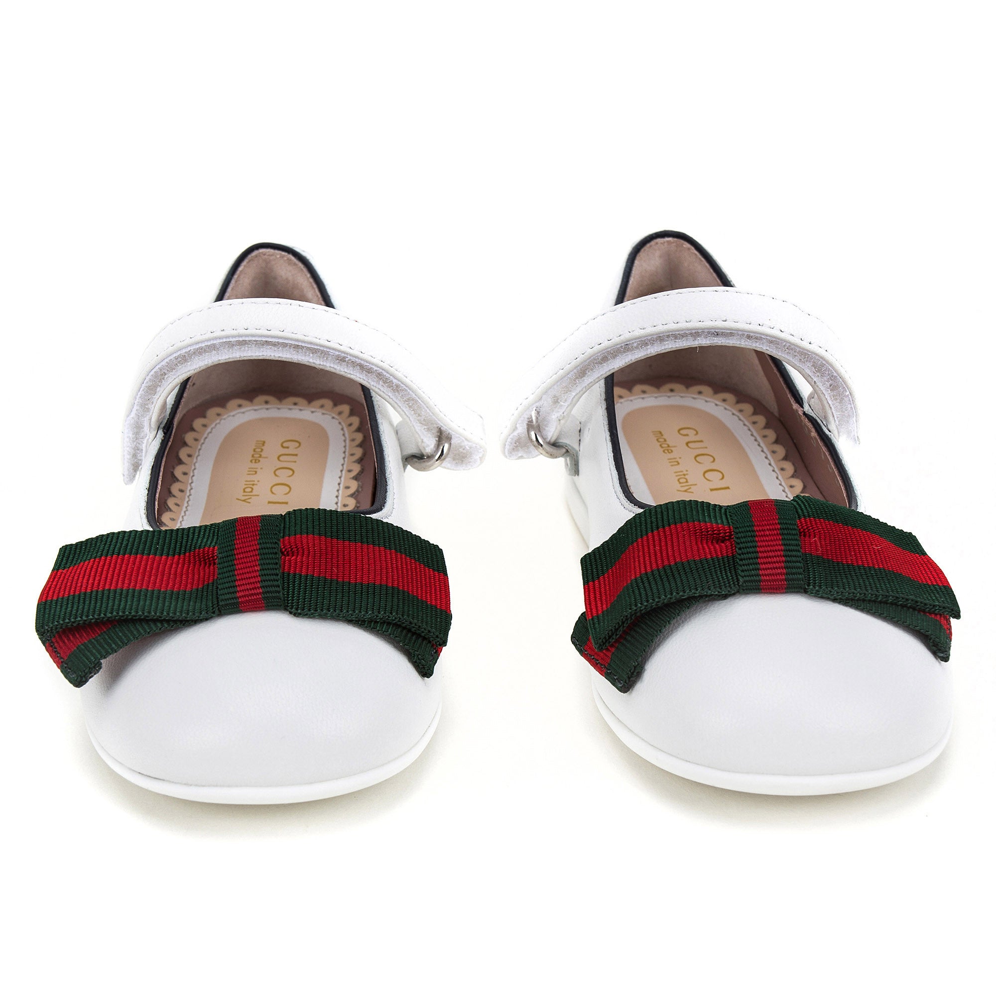 Girls White Leather Shoes