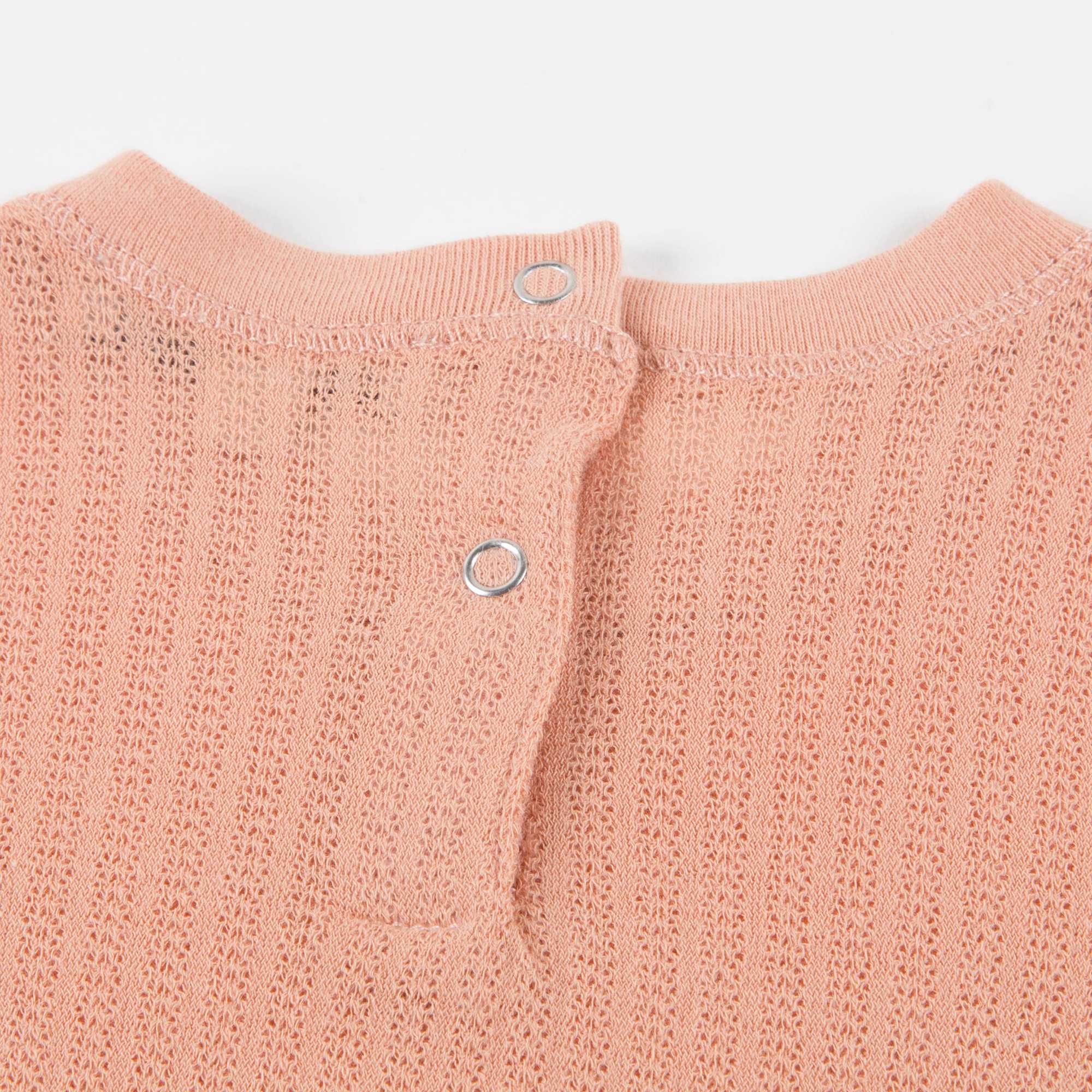 Baby Coral Pink Cotton Jersey T-Shirt