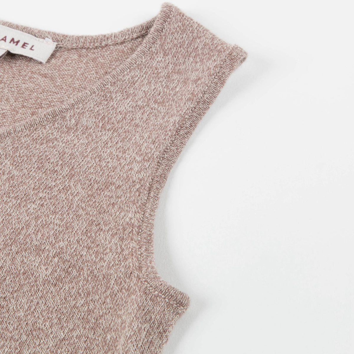 Gilet tricoté en coton Baby Mocha