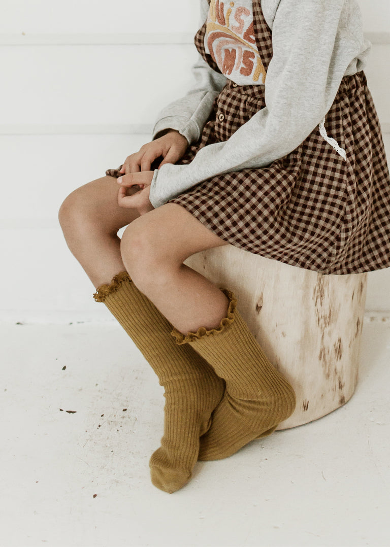 Girls Dark Safran Socks