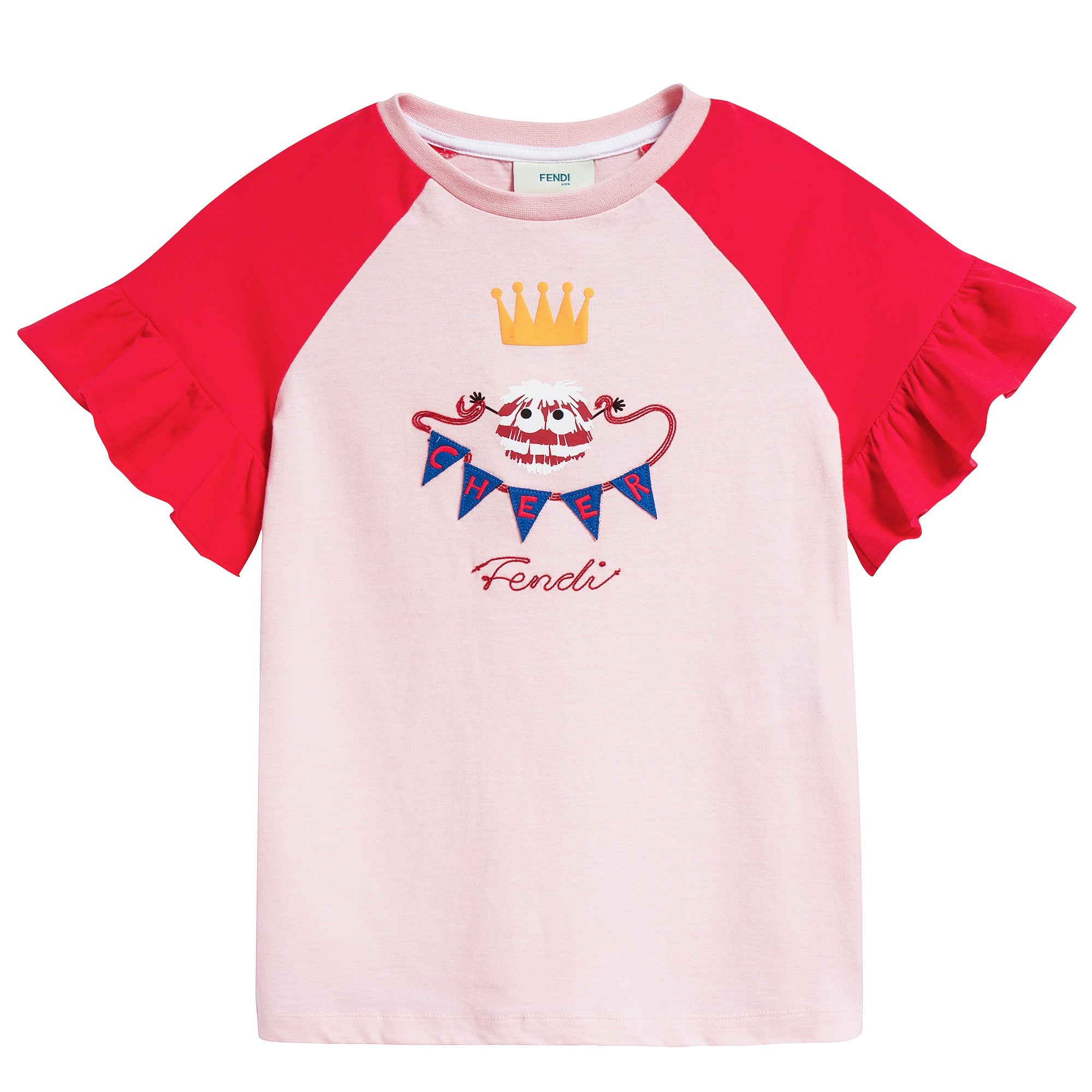 Girls Rosa & Rosso Cotton Printed T-shirt