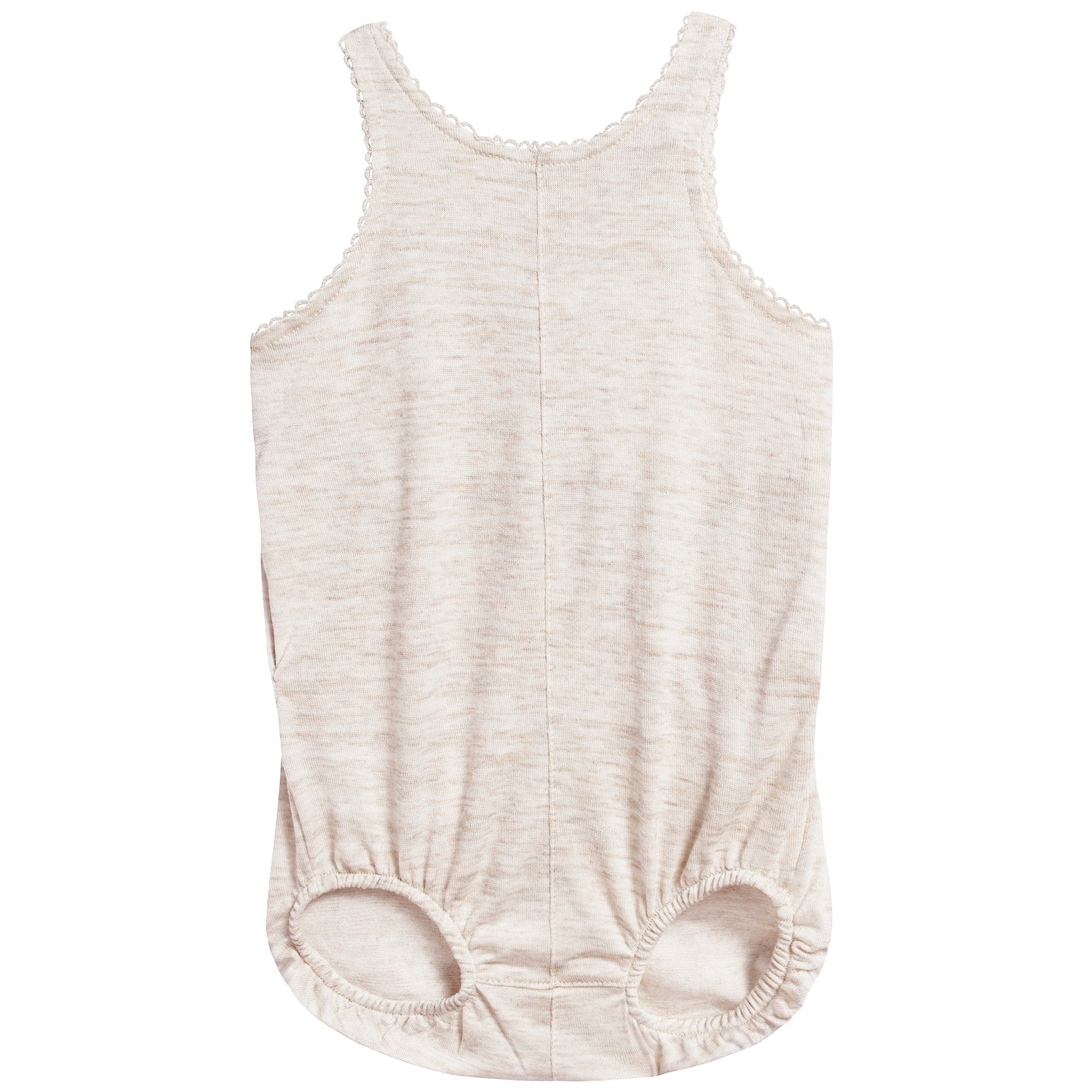 Baby Oatmeal Lyocell Jersey Romper
