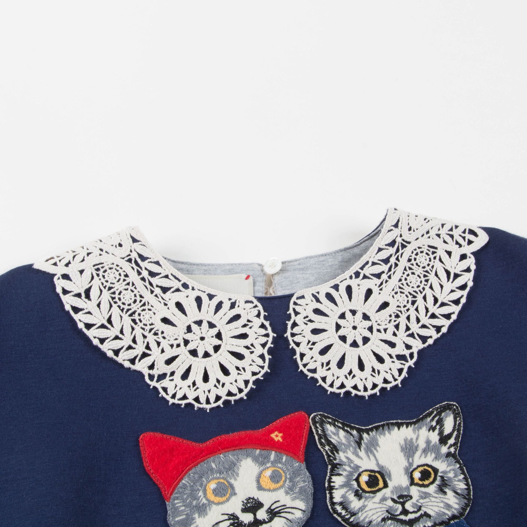 Girls Dark Indigo Neoprene Sweatshirt