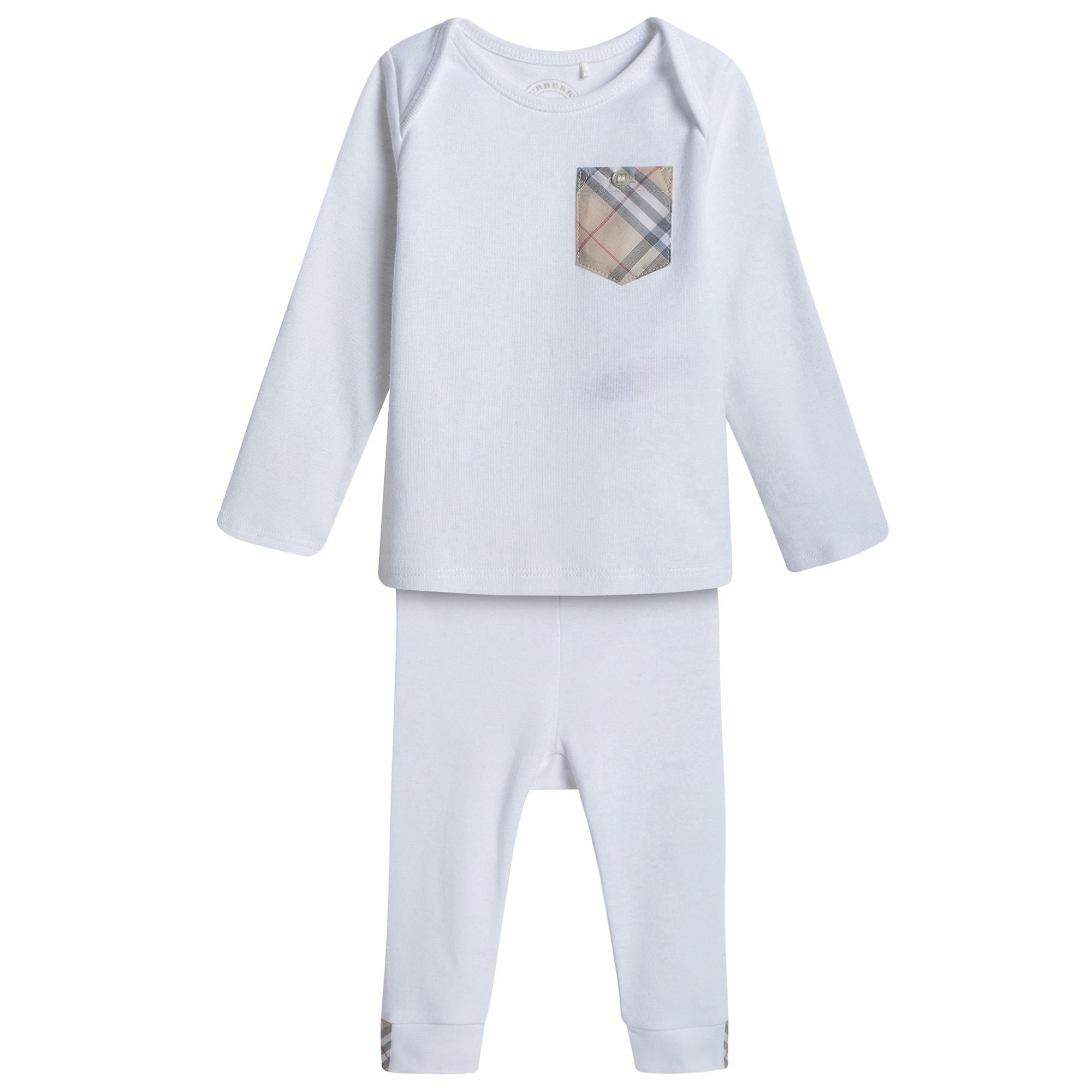 Baby White Top & Trousers 2 Piece Gift Set - CÉMAROSE | Children's Fashion Store - 1