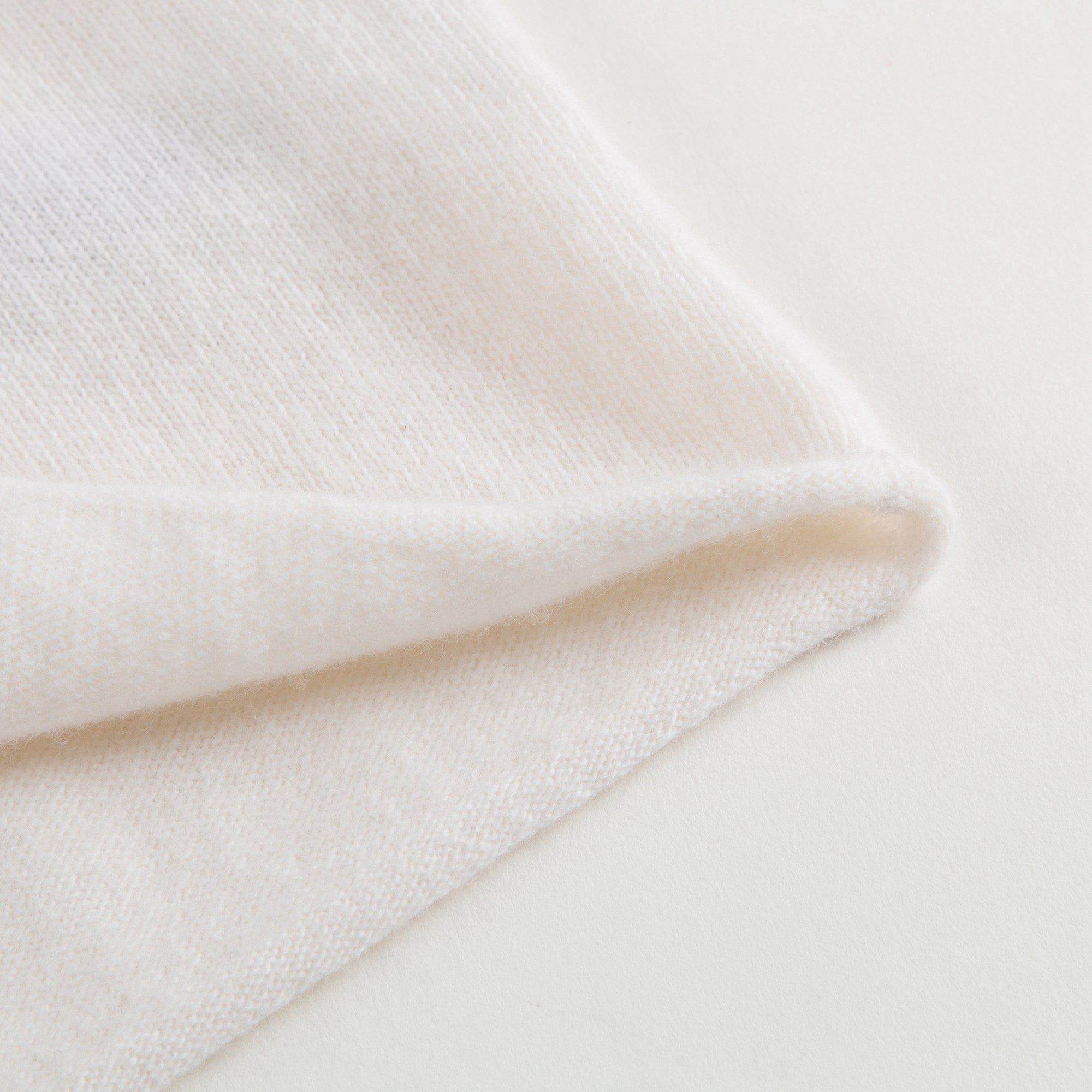 Girls Ivory Wool Sweater with Ruffle