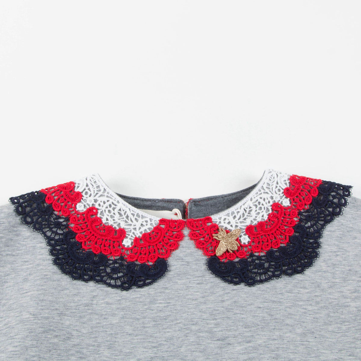 Sweat-shirt gris en néoprène pour fille