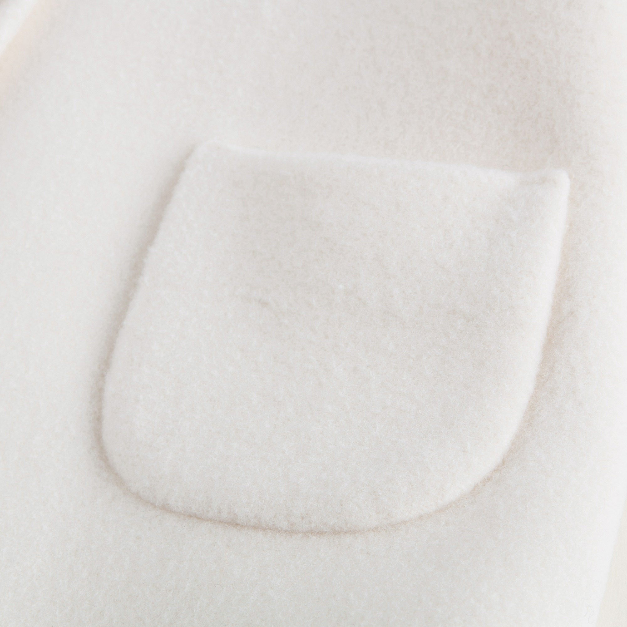 Girls Ivory Wool & Cashmere Coat
