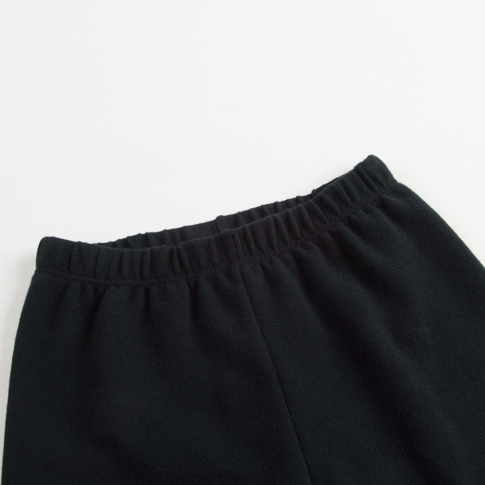 Girls Black Cotton Trousers