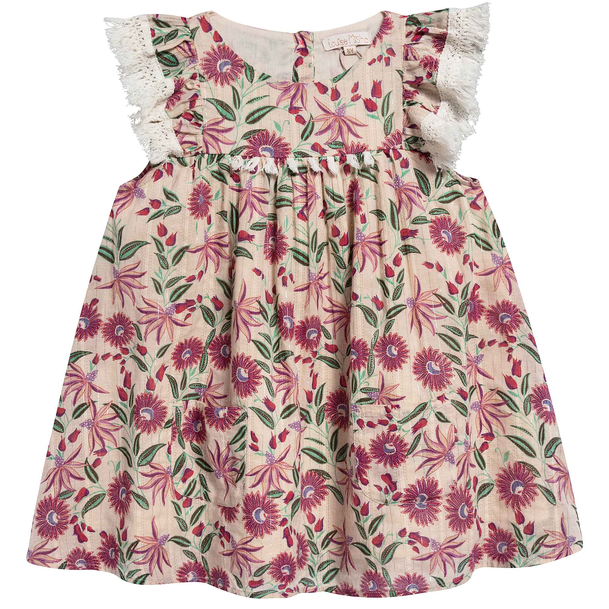 Girls White Flower "Acapulco" Dress