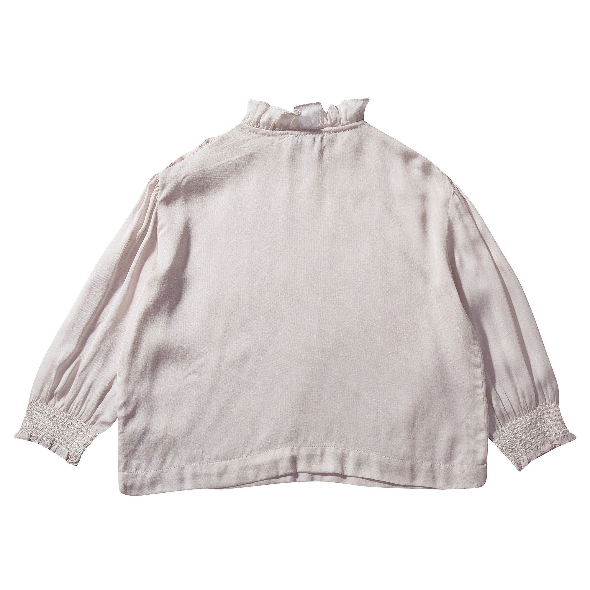 Girls White Cotton Blouse