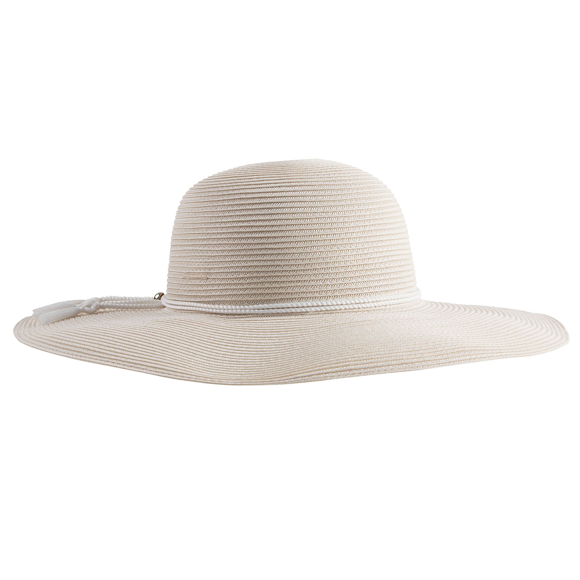 Girls Ivory Brimmed Sun Hat