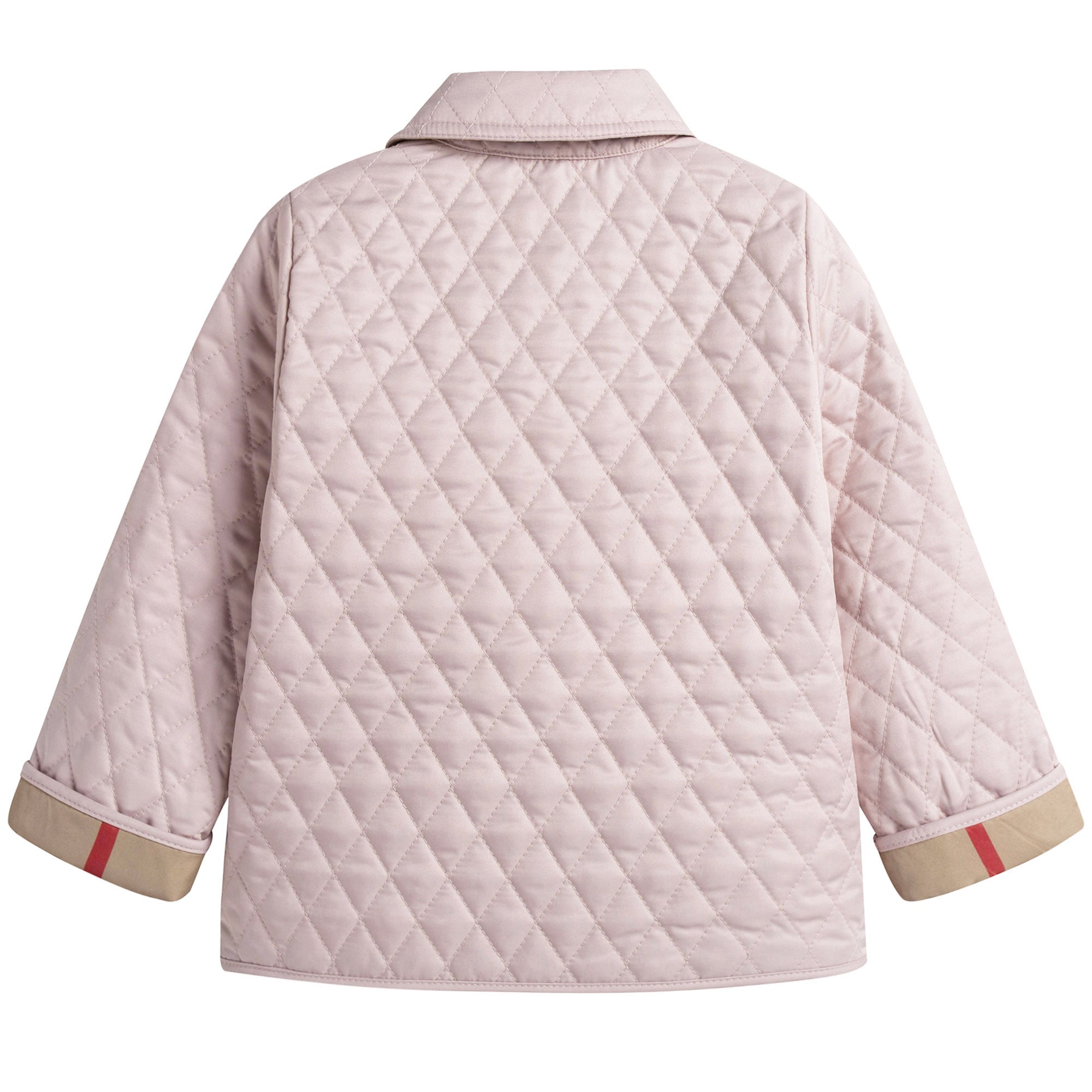 Baby Girls Pink Powder Pink Quilted Jacket