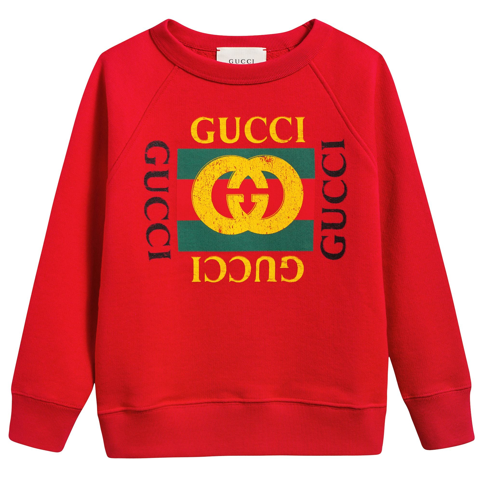 Girls Red Logo Sweatshirt