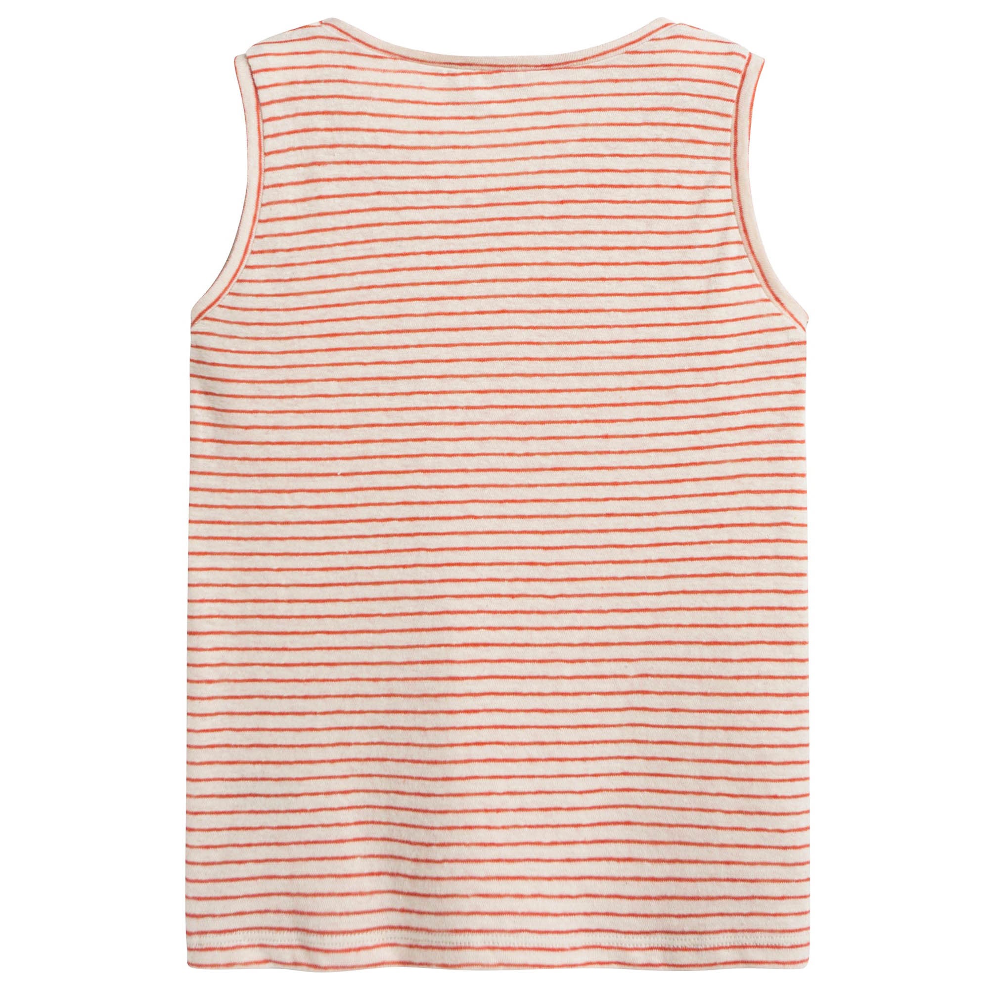 Girls Orange Striped Vest