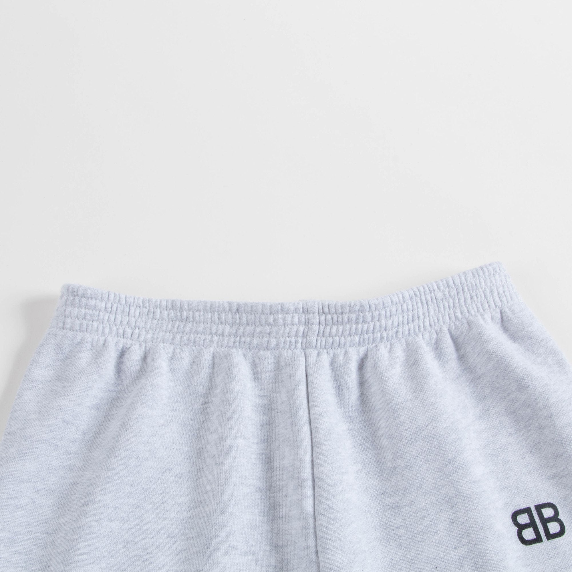 Girls & Boys Grey Chine Cotton Trousers