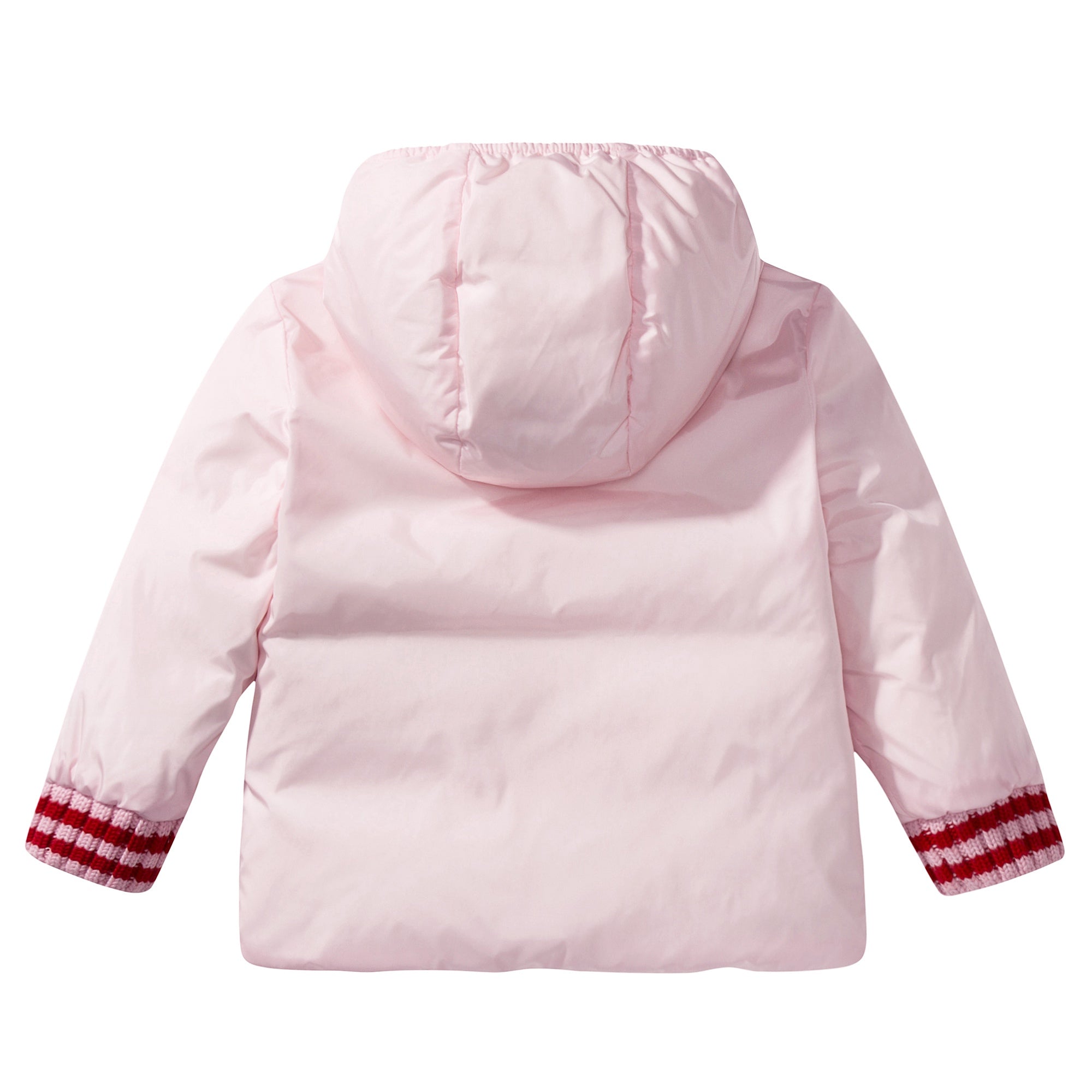 Girls Pink Padded Down Jacket