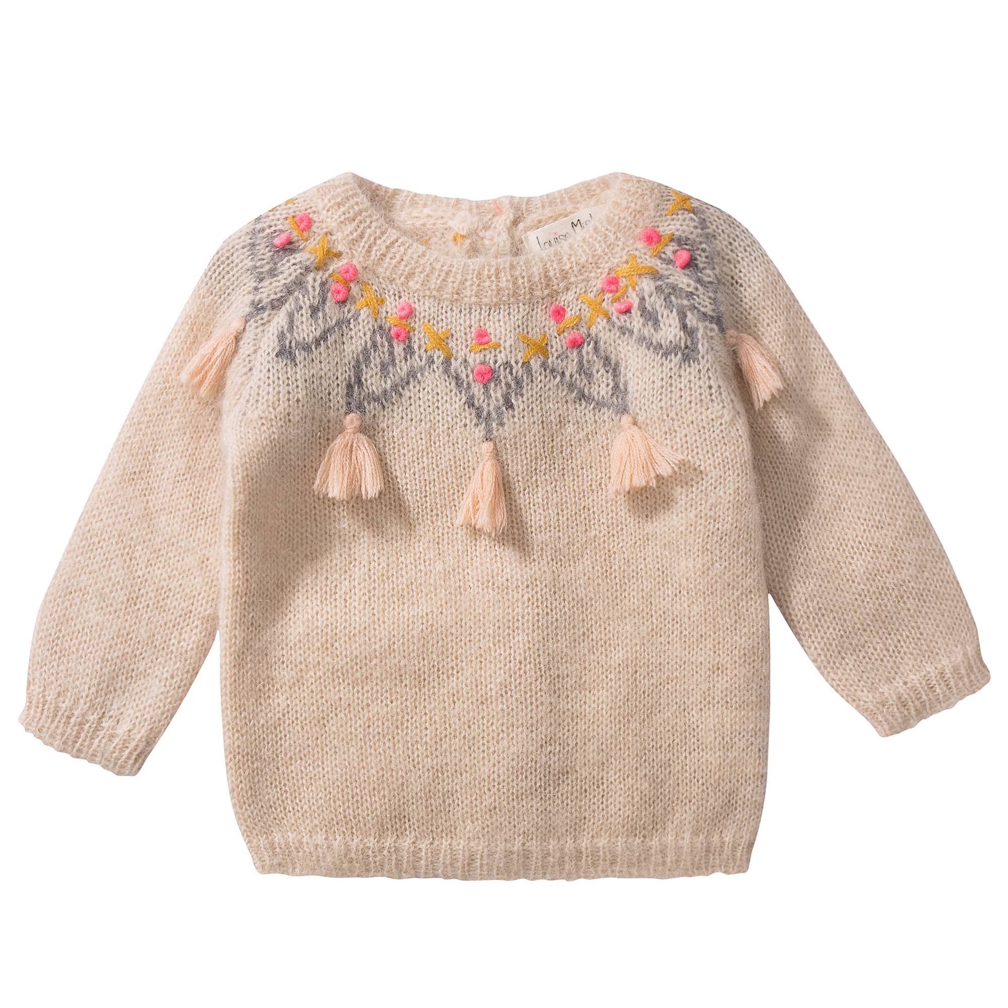 Girls Beige "Edgard" Sweater