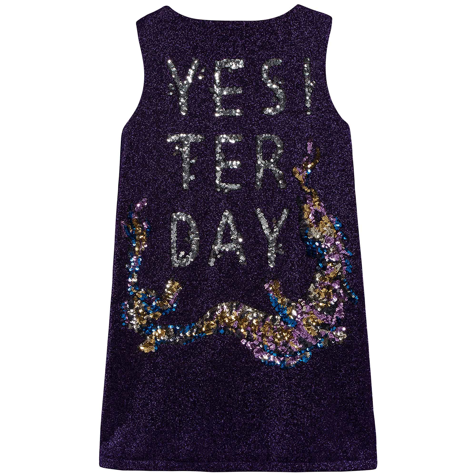 Girls Turquoise Logo Dress