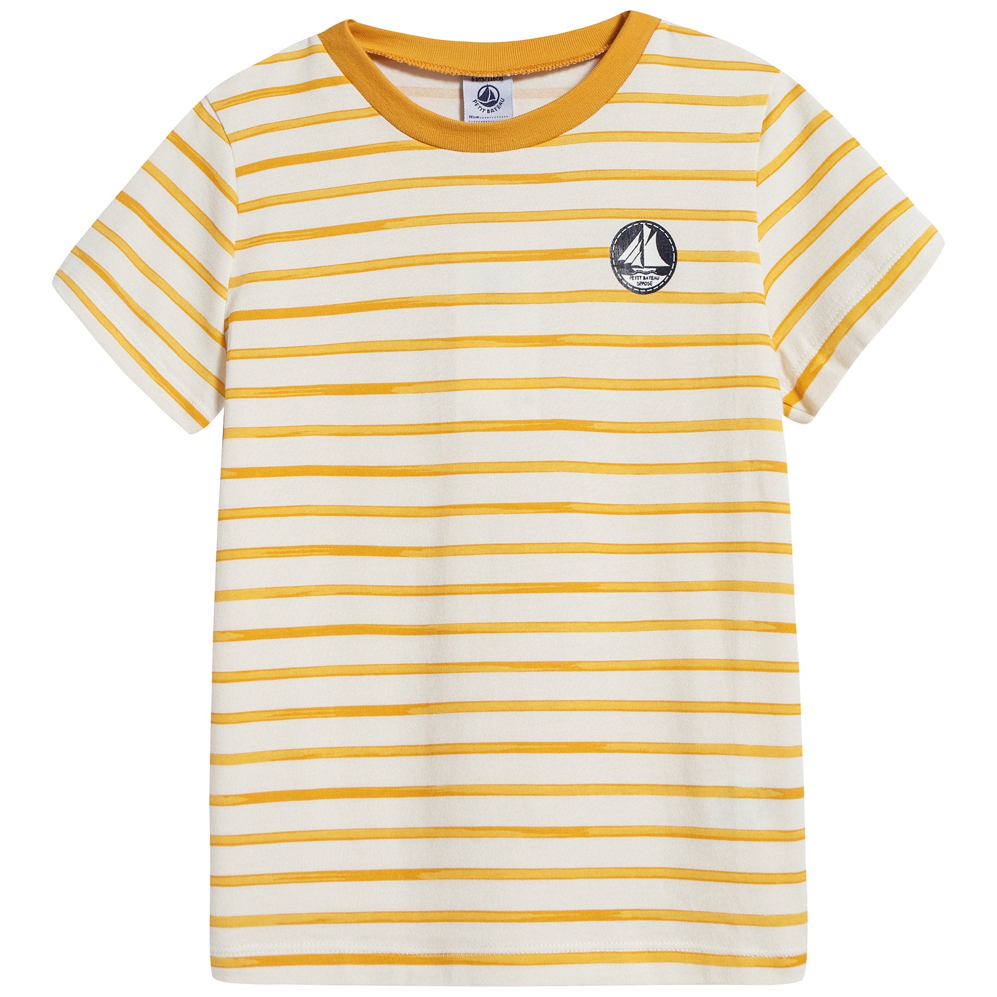 Girls Yellow Cotton T-shirt
