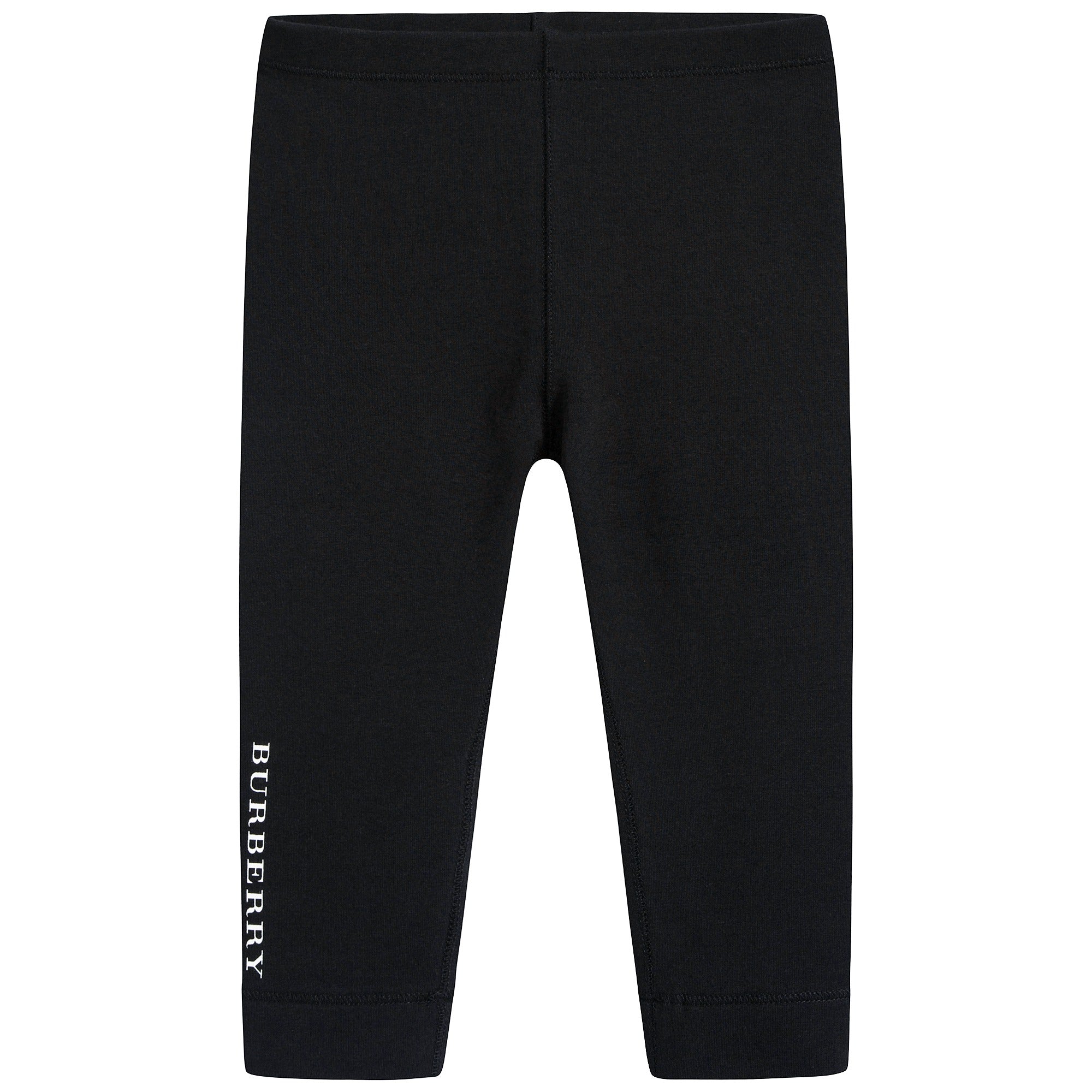 Baby Girls Black Cotton Leggings