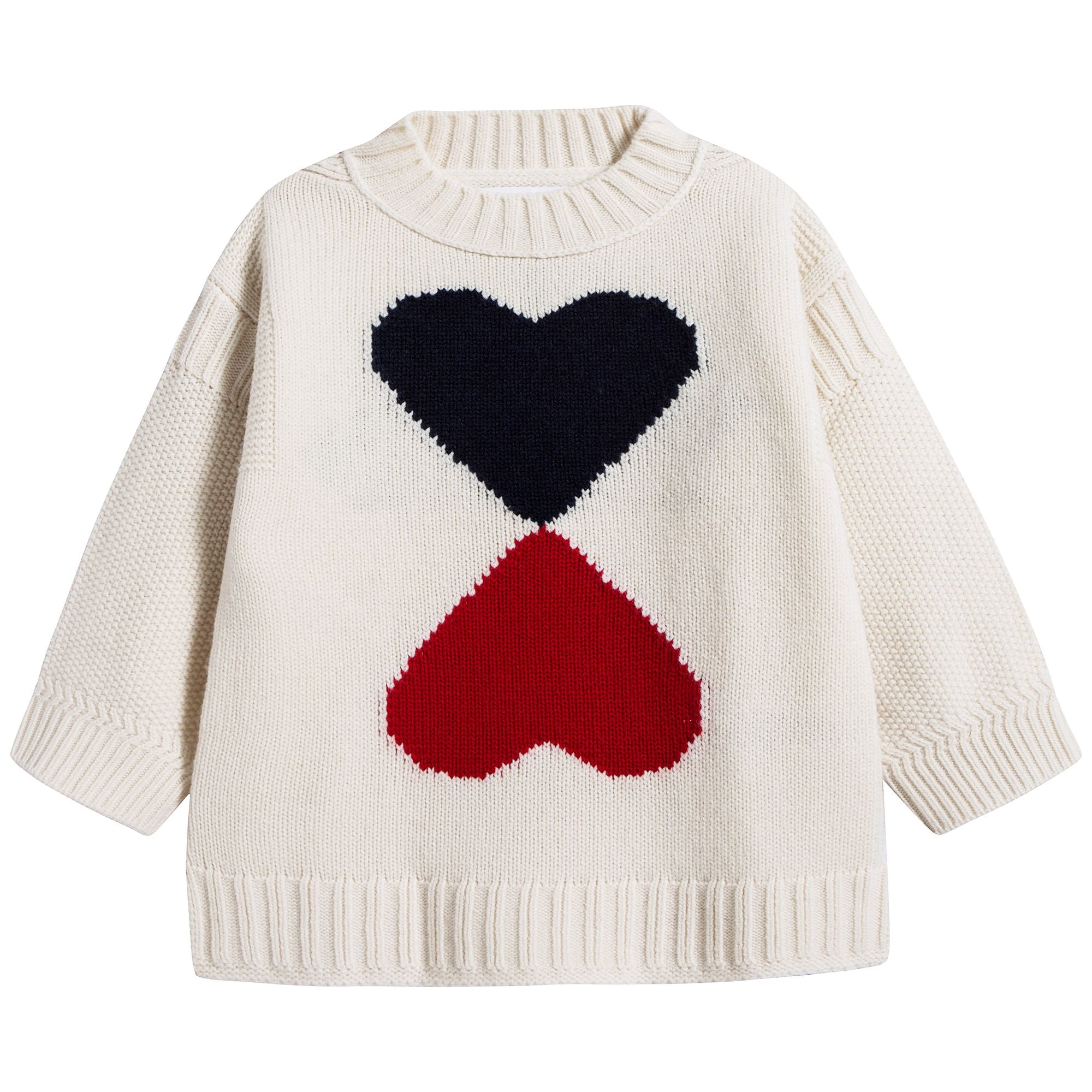 Girls Ivory Wool Sweater