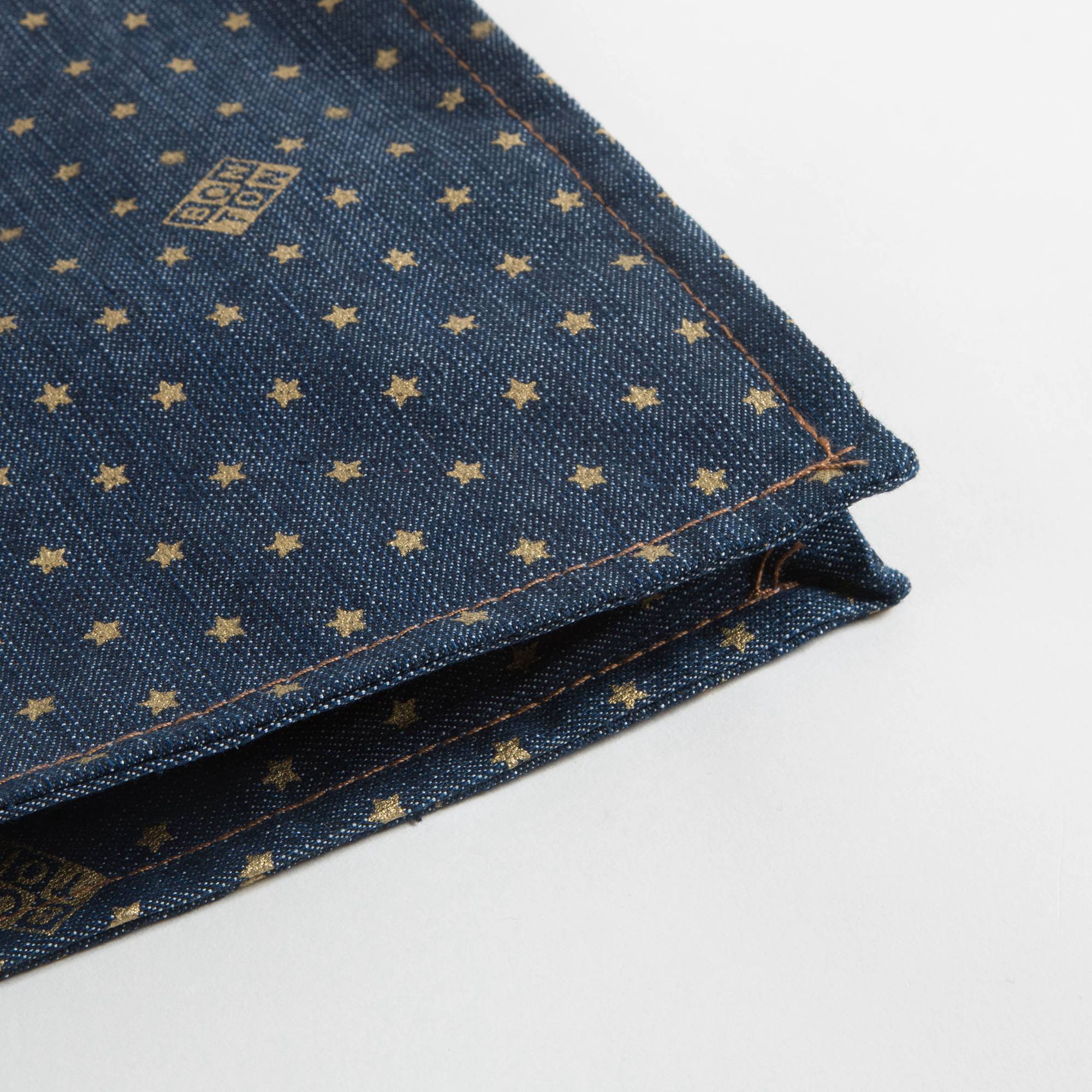 Girls Denim Blue Star Printed Bag