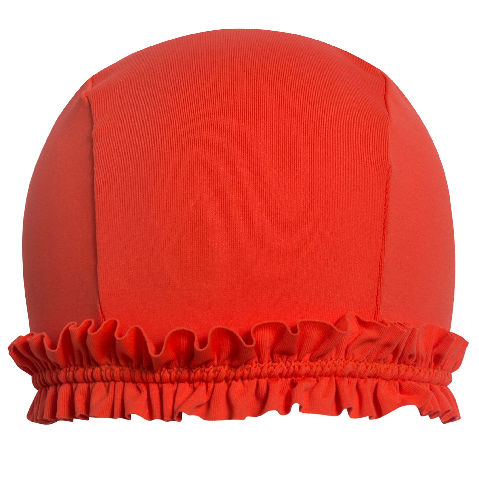 Girls Dark Orange Swim Cap