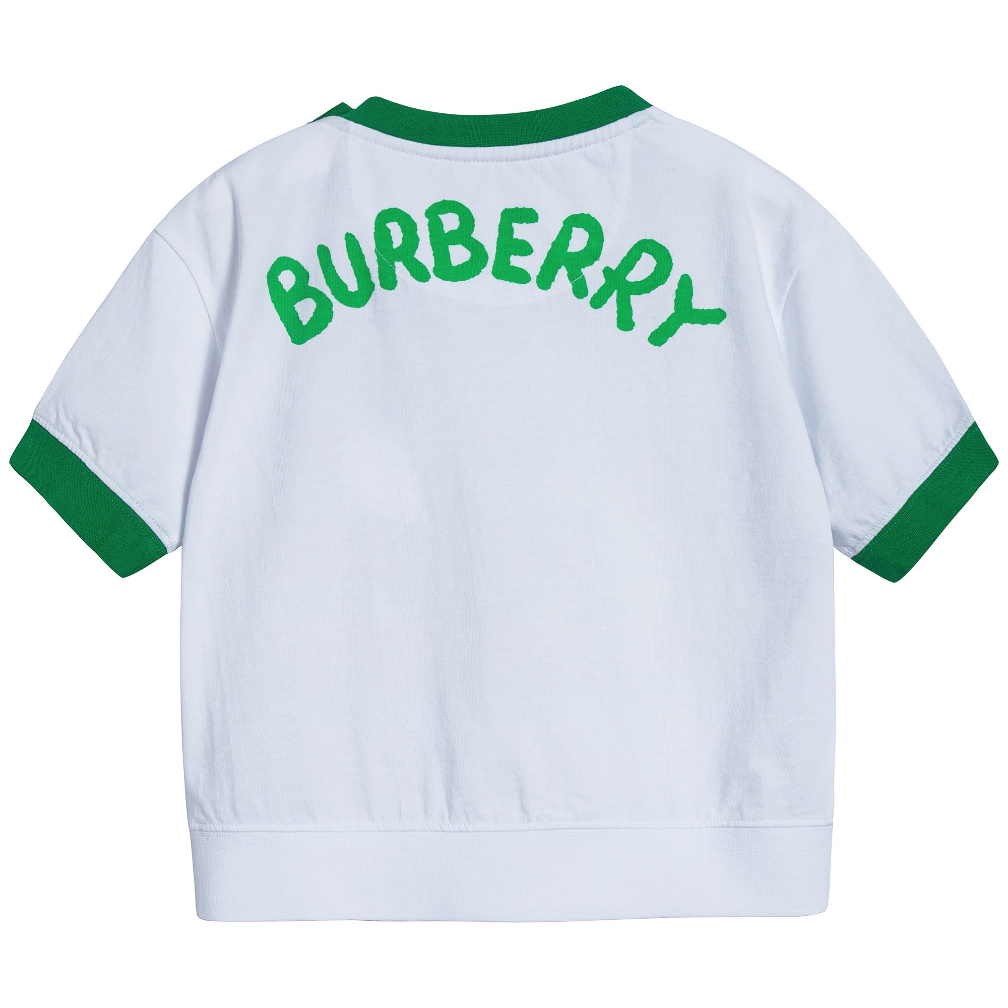 Baby Girls White Cotton T-shirt