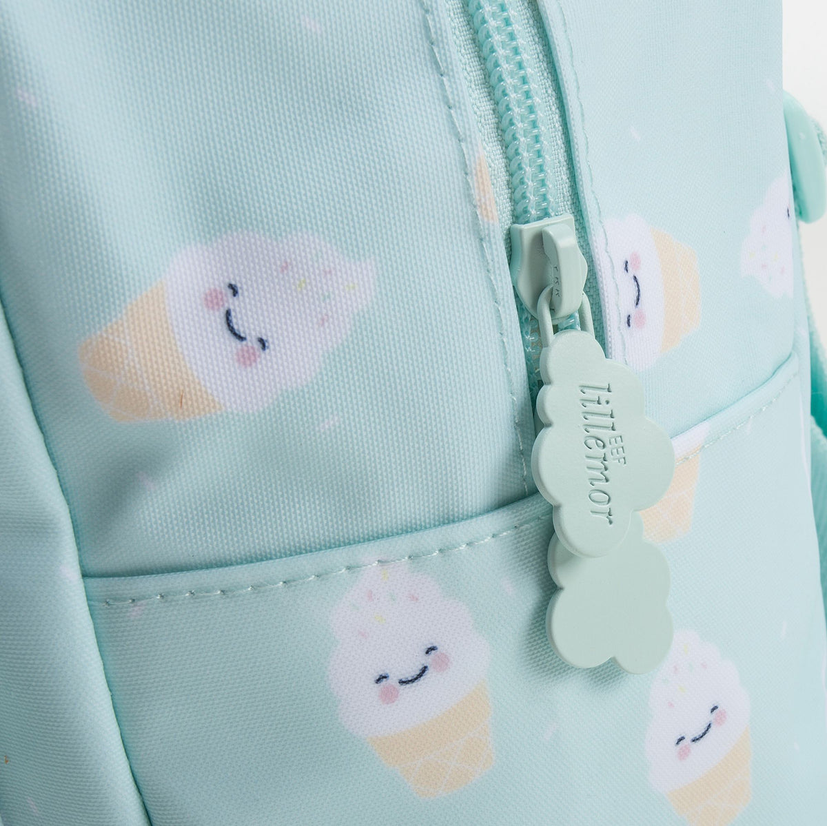 Sac à dos imprimé Glace Vert menthe pour filles (20 x 13 x 26 cm)